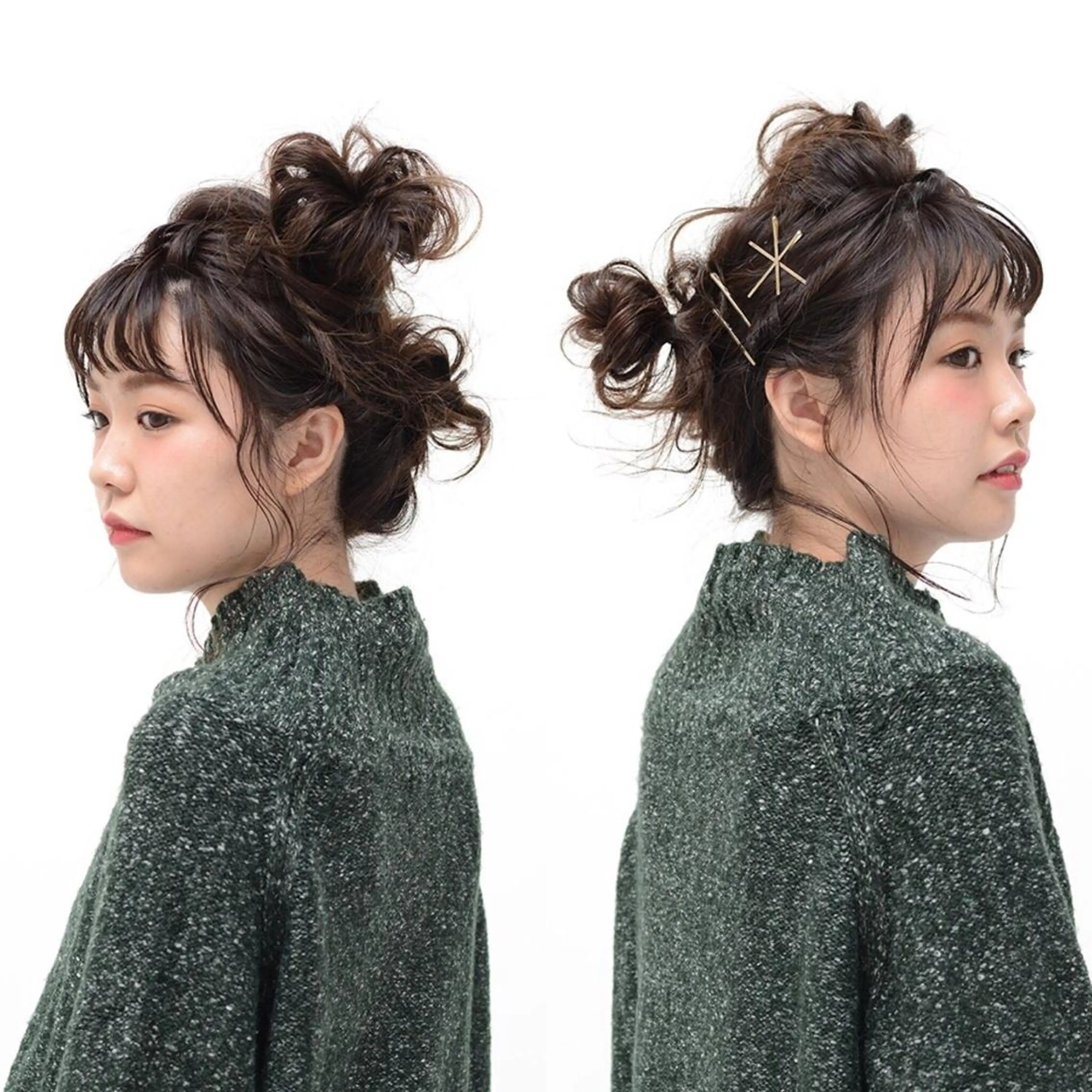 ヘアアレンジ お団子ヘア 髪質改善、エクステ 山口卓哉のヘアスタイル