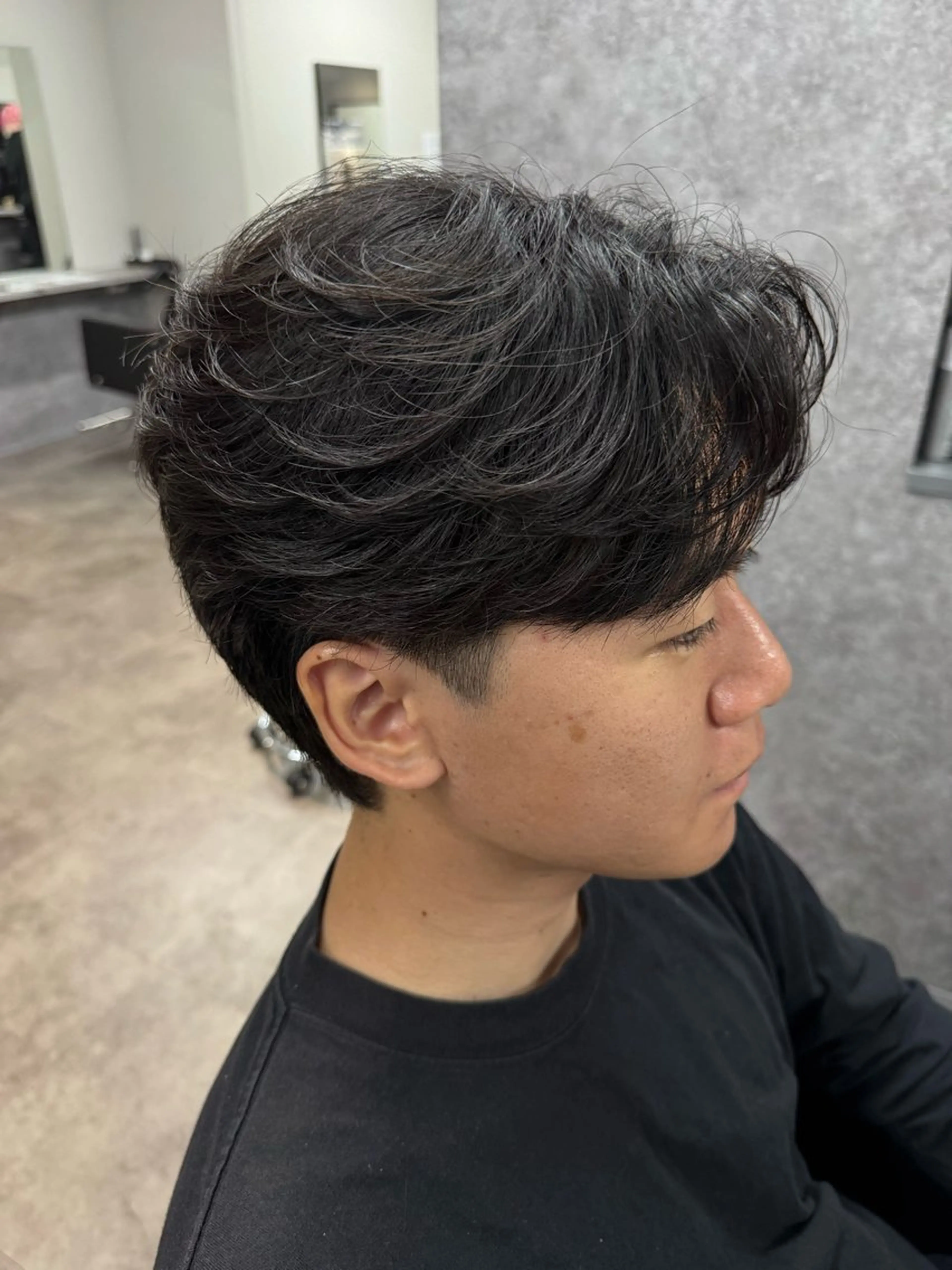 パーマ メンズ メンズパーマ ニュアンスパーマ カット パーマ 立川韓国ヘア🇰🇷 ニュアンスパーマ安井のヘアスタイル