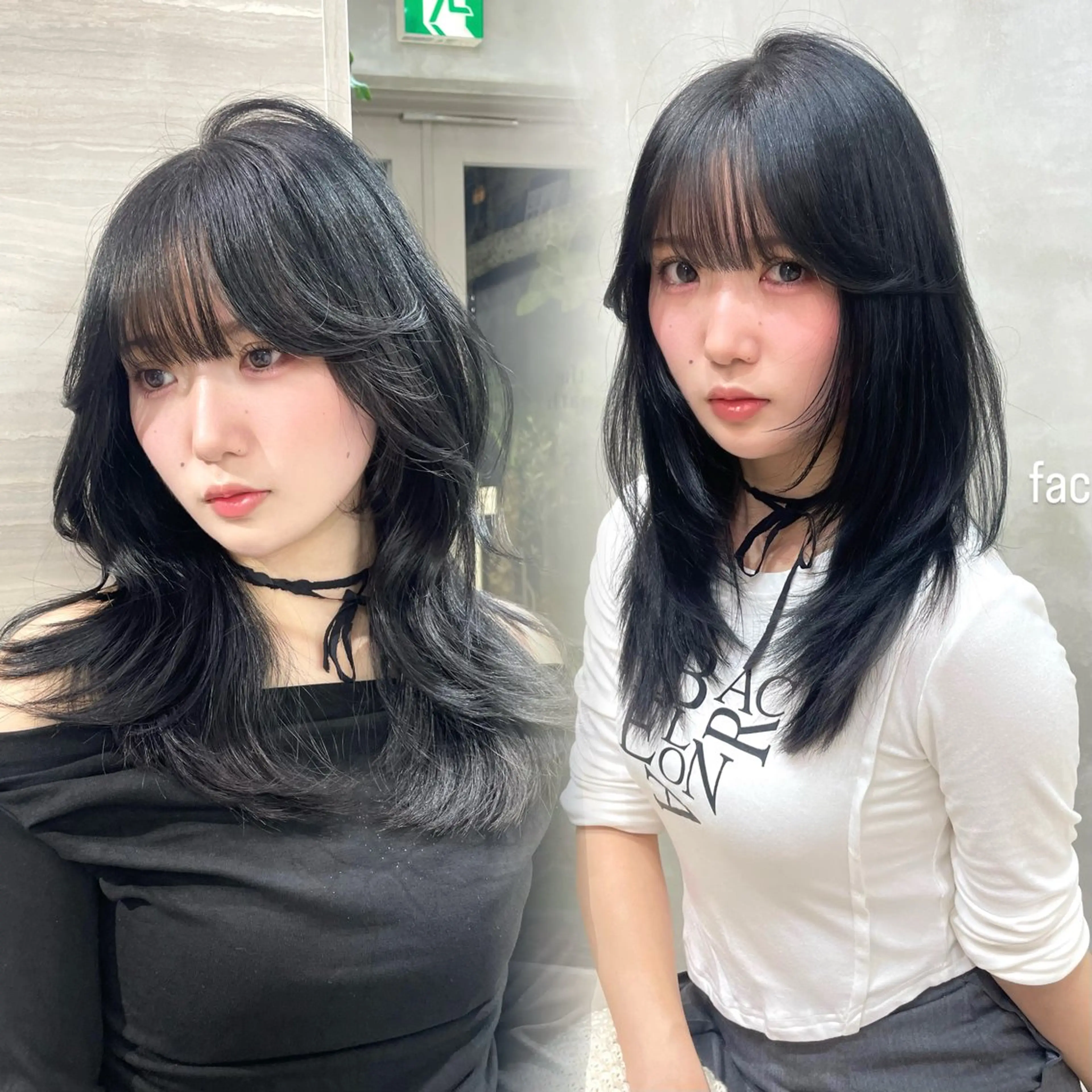 ミディアム カラー ヘアアレンジ グレージュ 顔まわりレイヤー 韓国風ヘア レイヤーカット the path shogo🌻のヘアスタイル