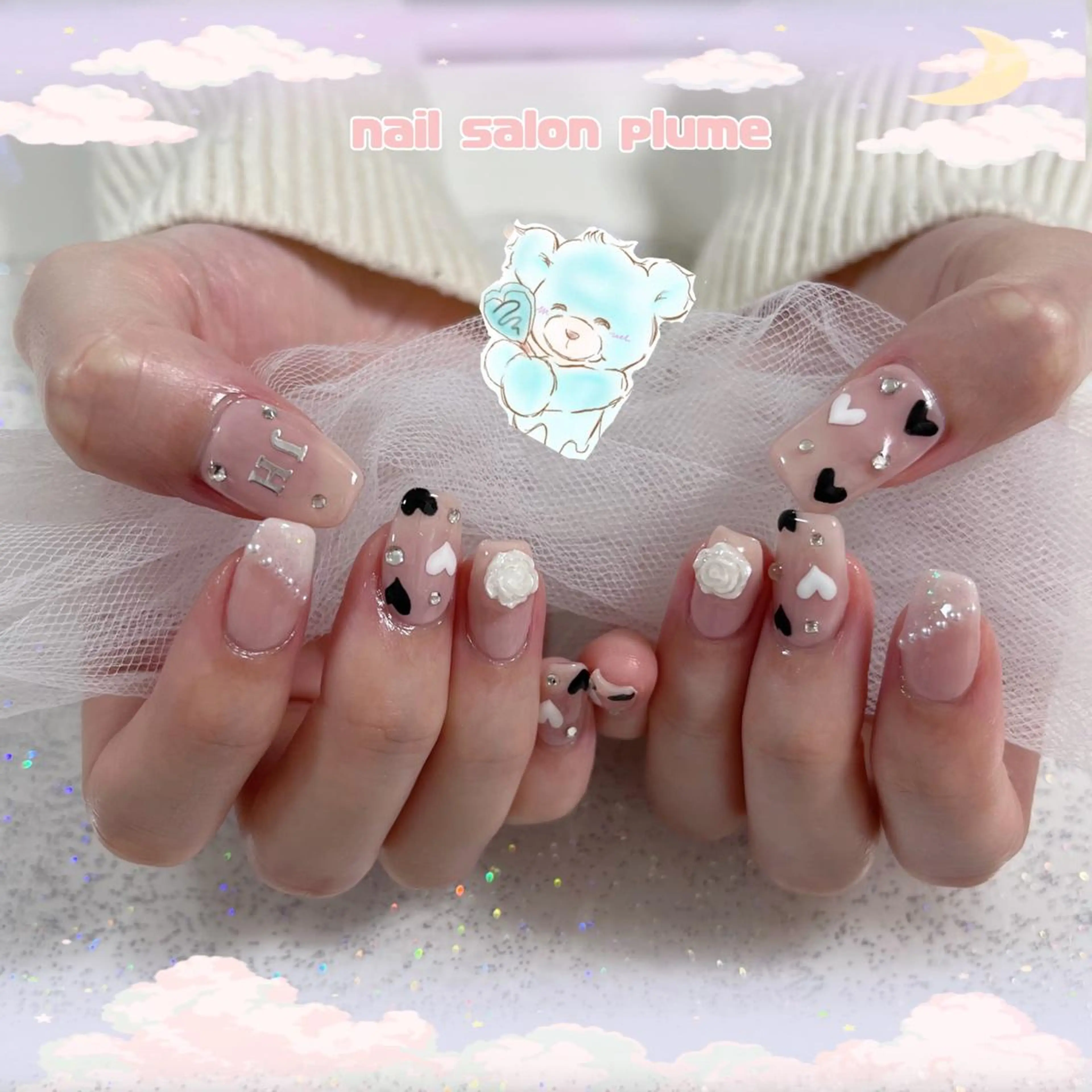 ネイル ハンドネイル plume nail ☆韓国ネイルのネイルデザイン