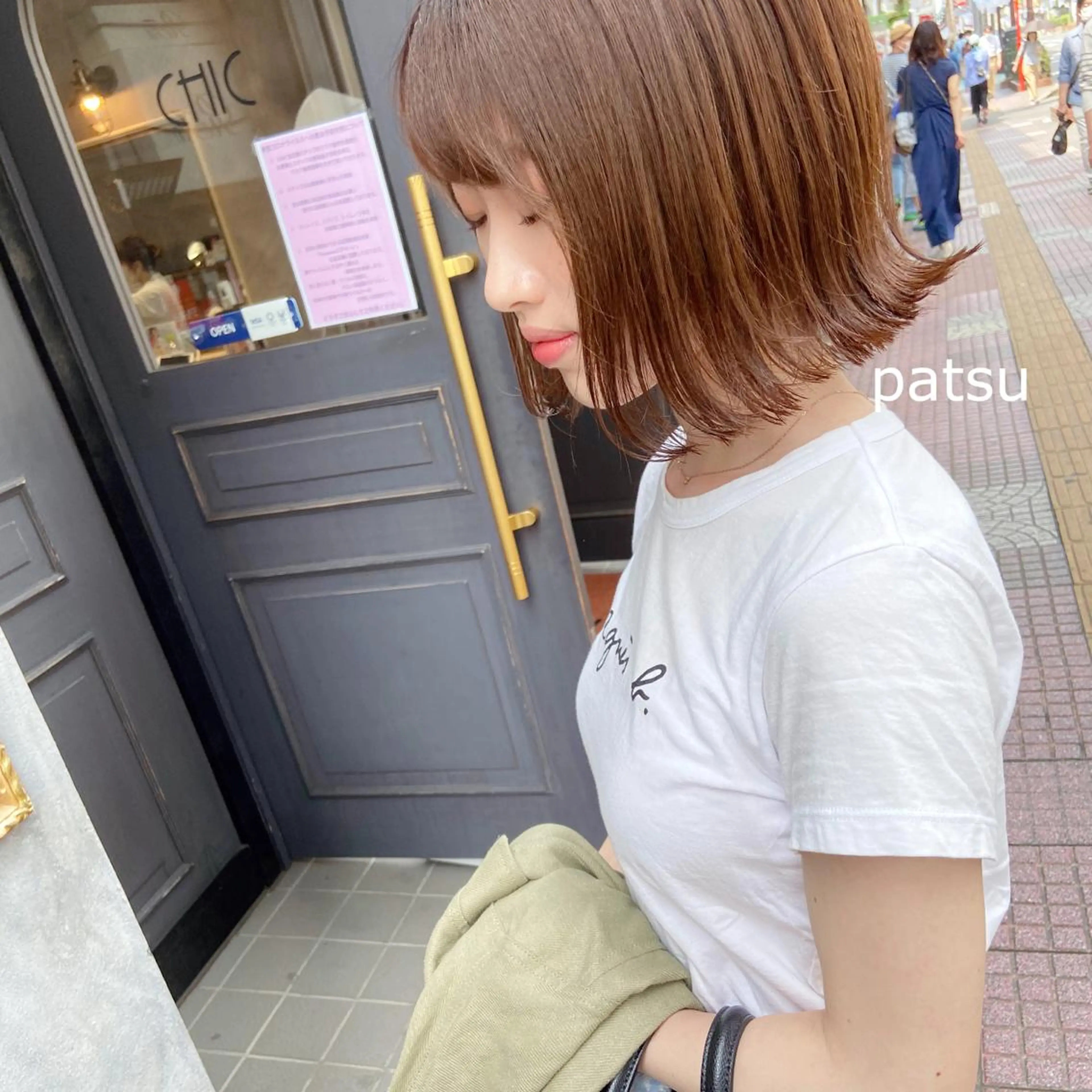 ミディアム カラー GLROW haruhiのヘアスタイル