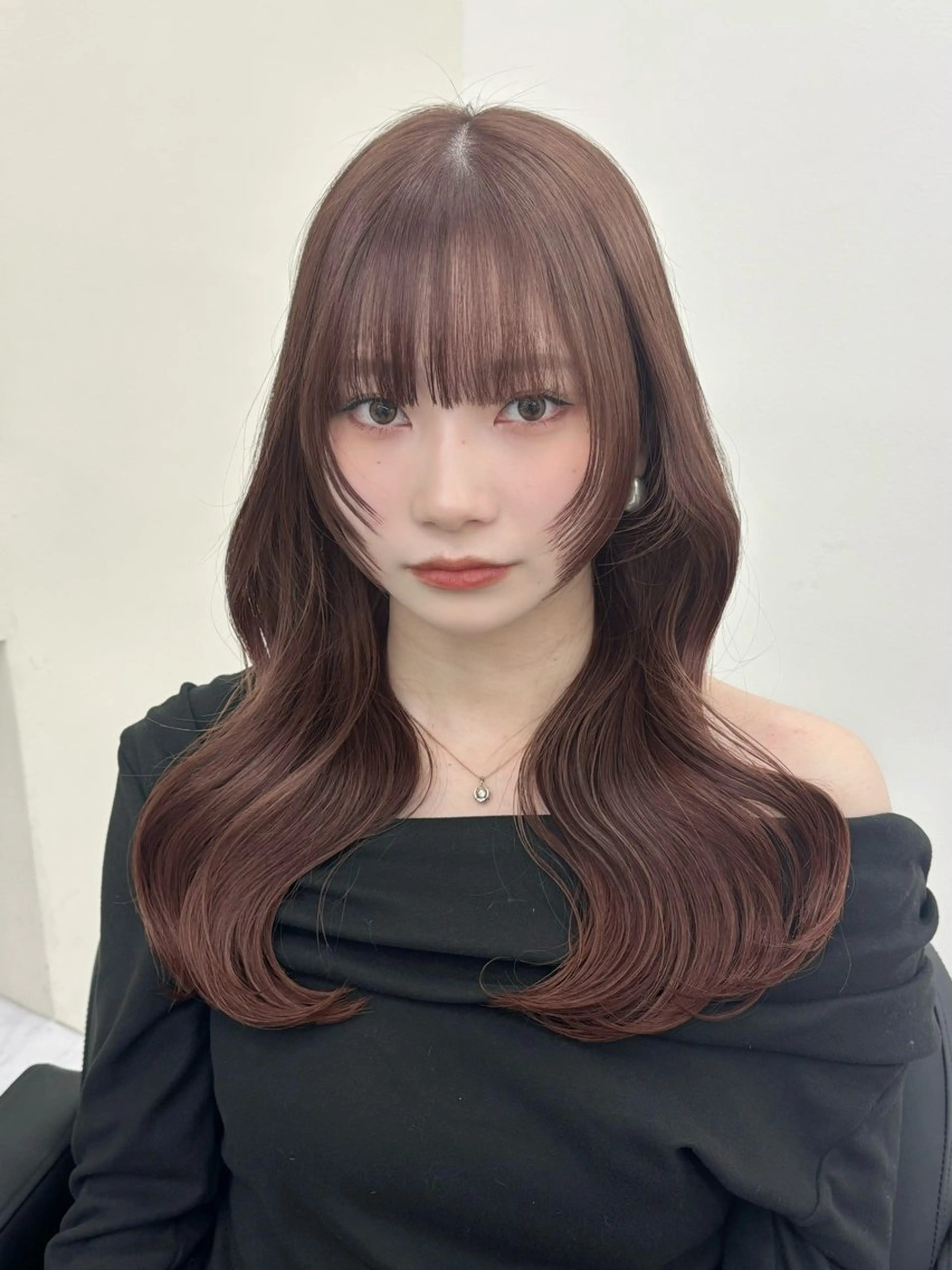 【学割U24限定💎】ブリーチなしWケアカラー+似合わせカット+超音波クイックトリートメント(ミニモ学割/レイヤー)の写真