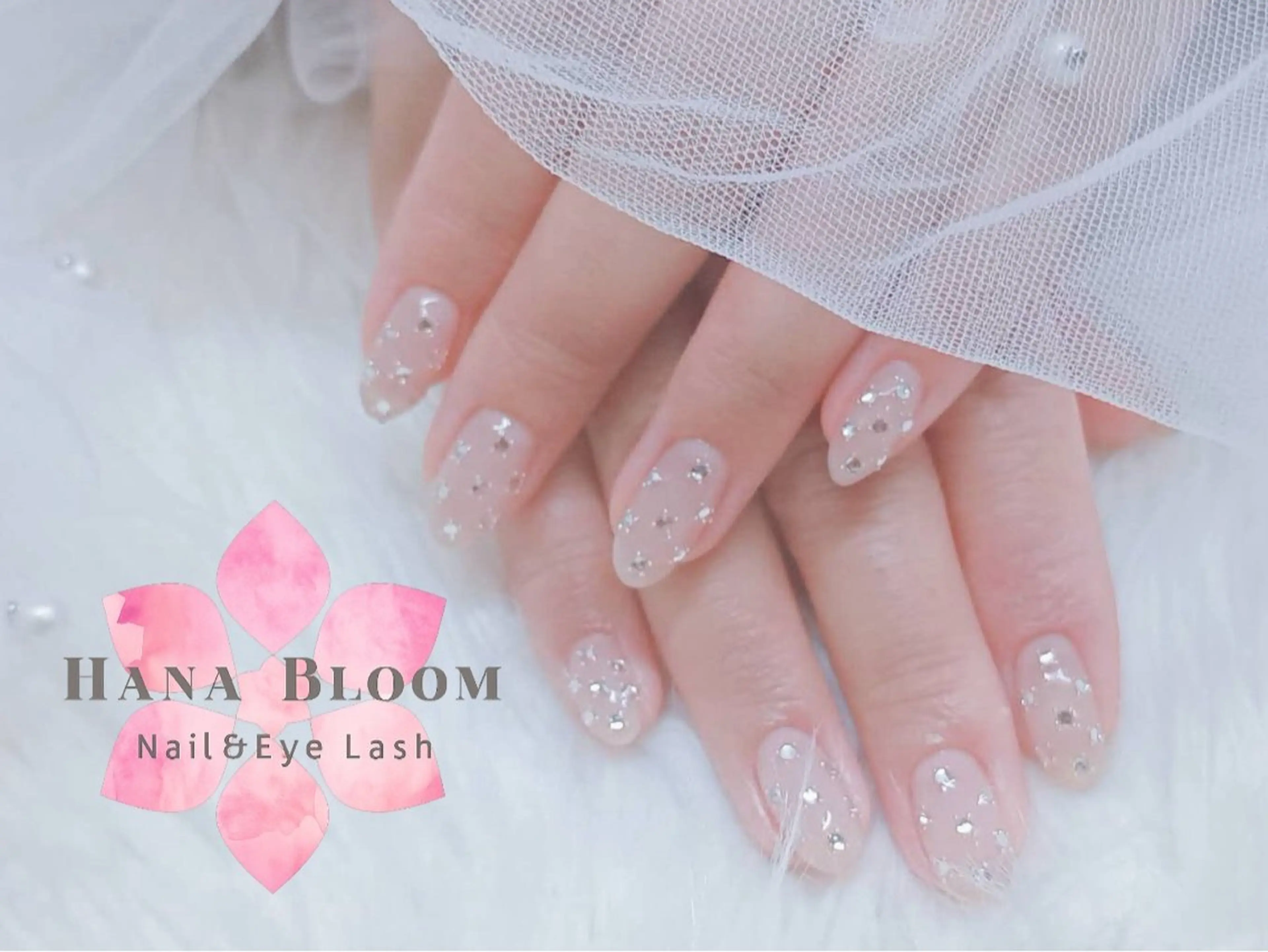 ネイル フレンチネイル ジェルネイル グラデーション ラメ(グリッター) マグネットネイル ハンドネイル ハンドケア Hana Bloom Nail Salonのネイルデザイン