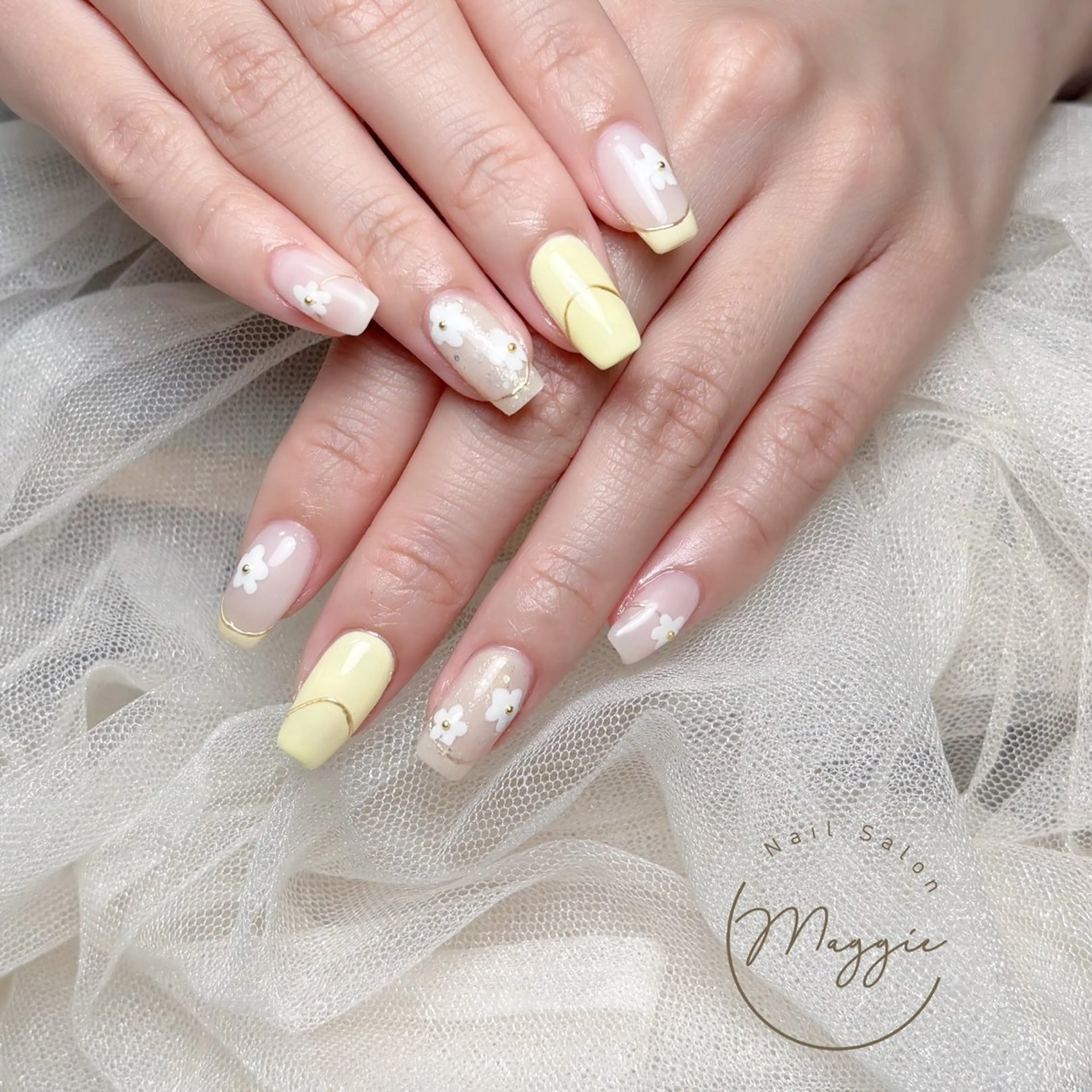 ネイル 持ち込み 春ネイル ハンドネイル Ti miのネイルデザイン