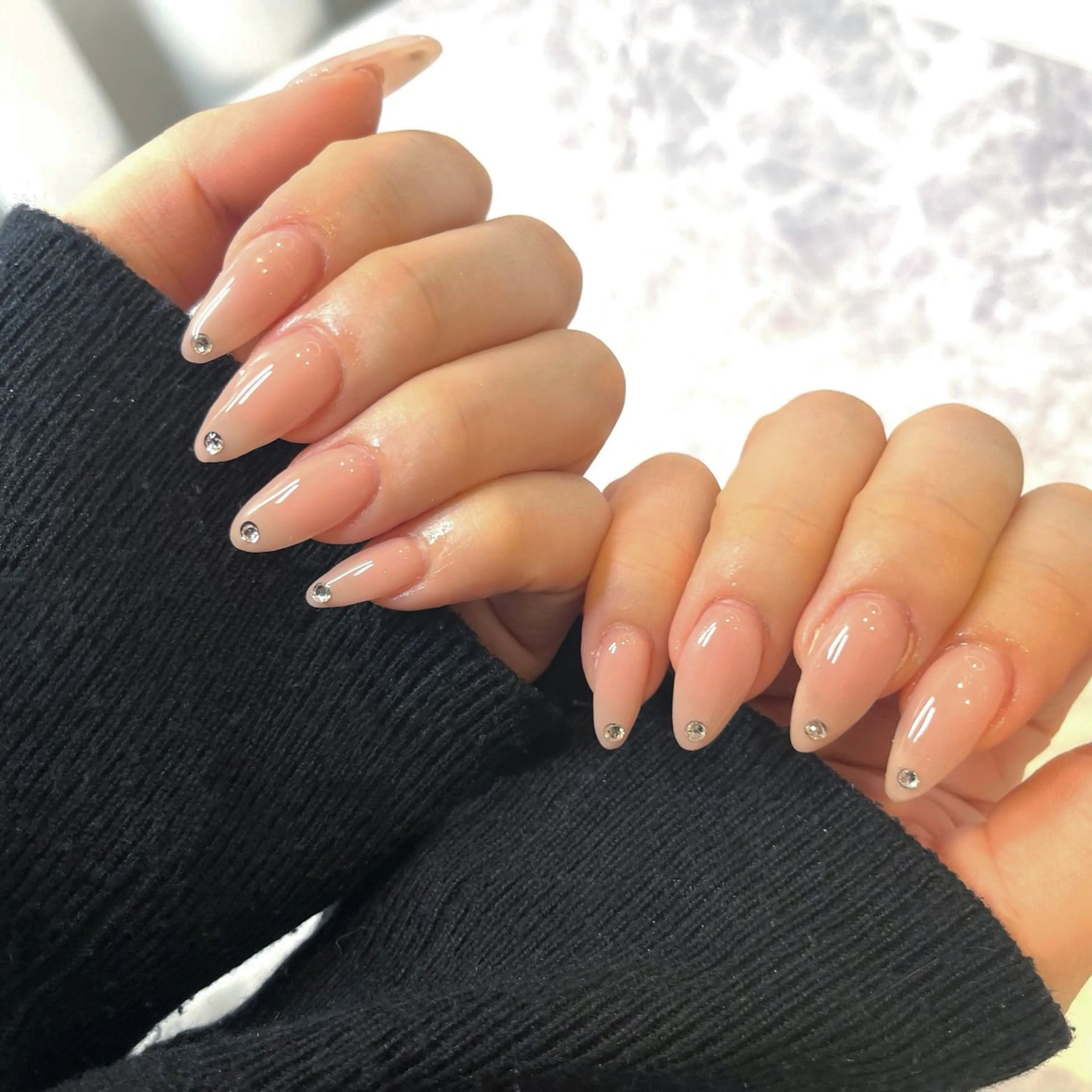 ネイル シンプルネイル 🧁fein. nana🩵のネイルデザイン