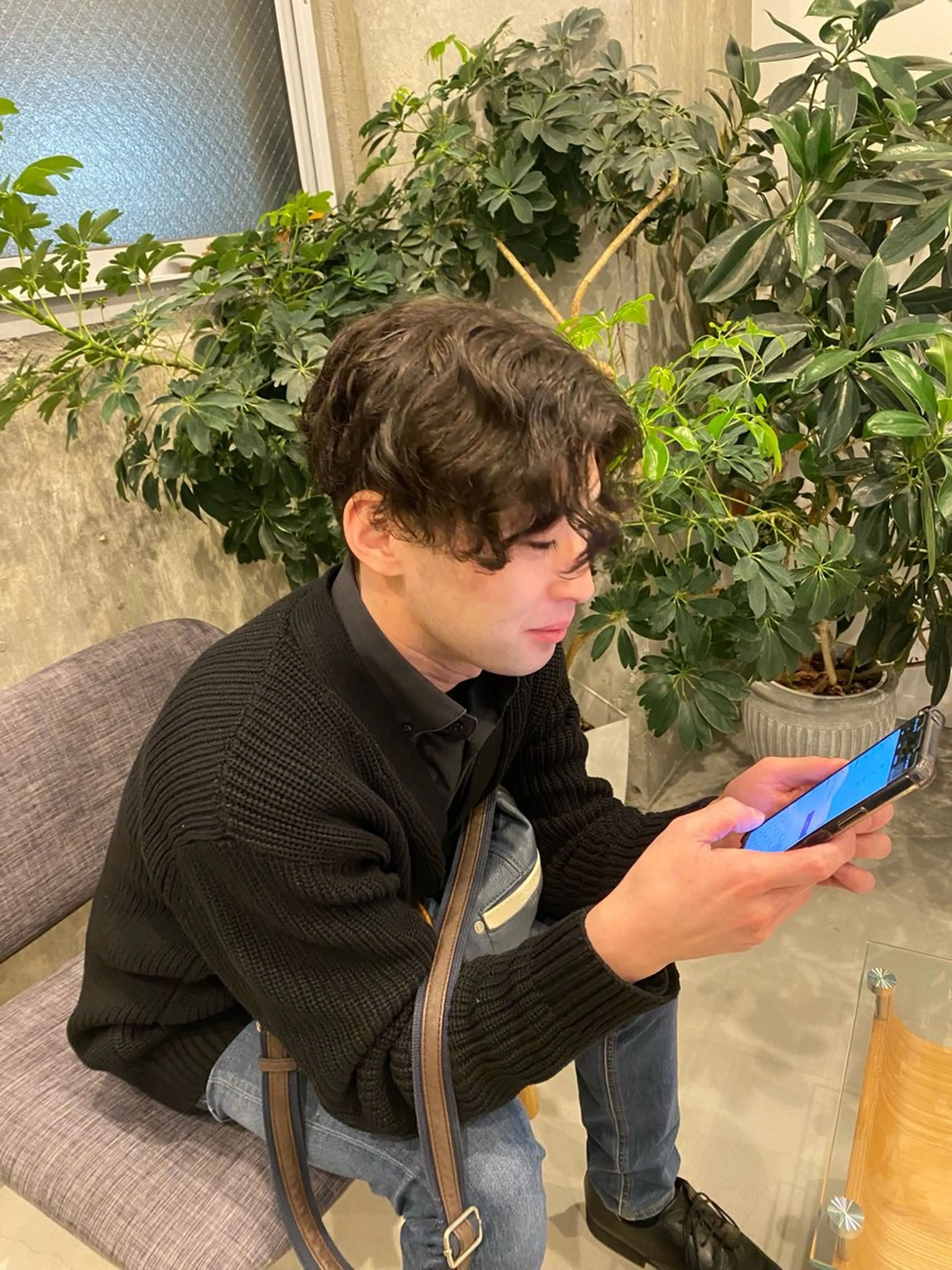 ショート カット パーマ メンズパーマ/ダウン パーマ/十文字玲音のヘアスタイル