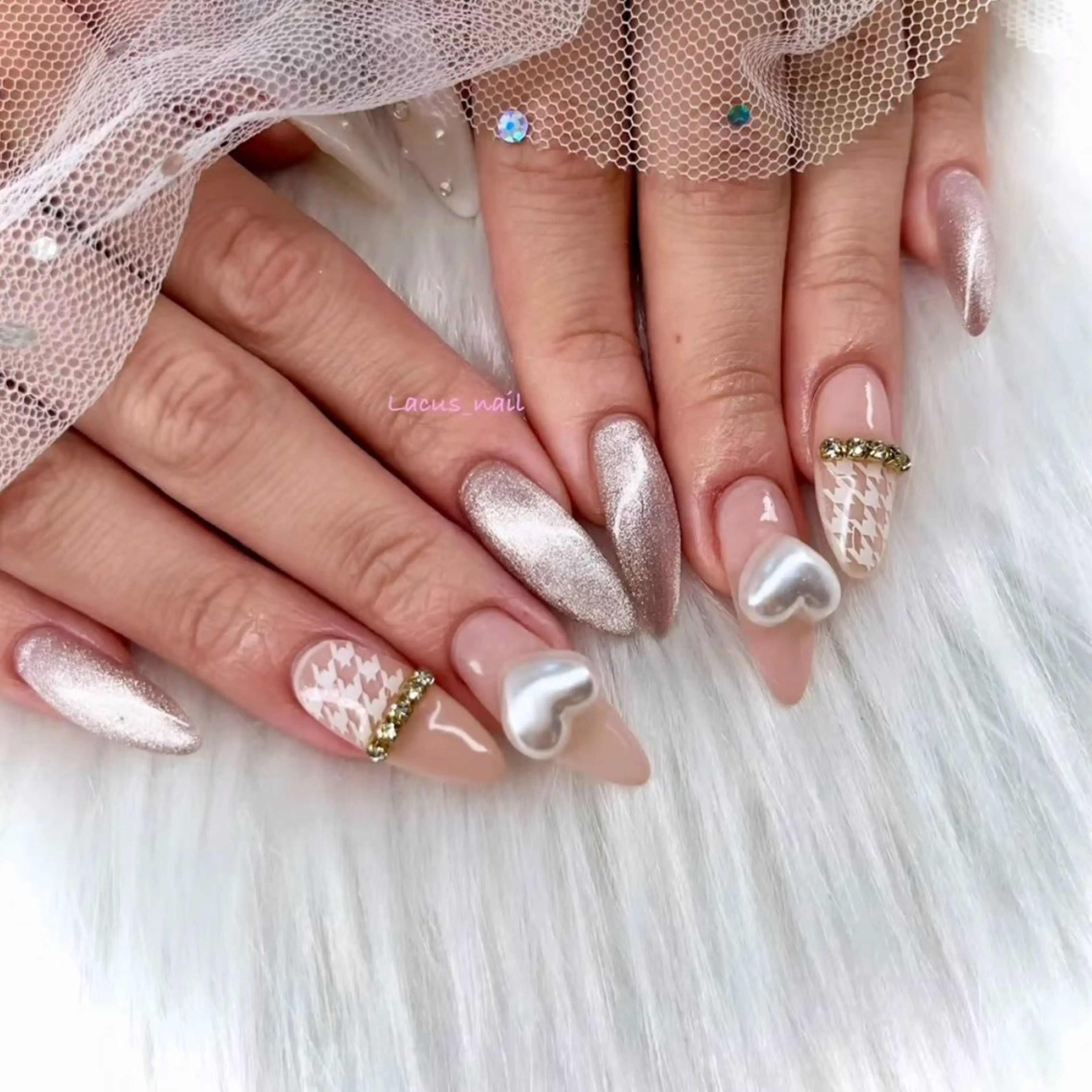 ネイル アートネイル スカルプネイル Nail Salon Lacusのネイルデザイン