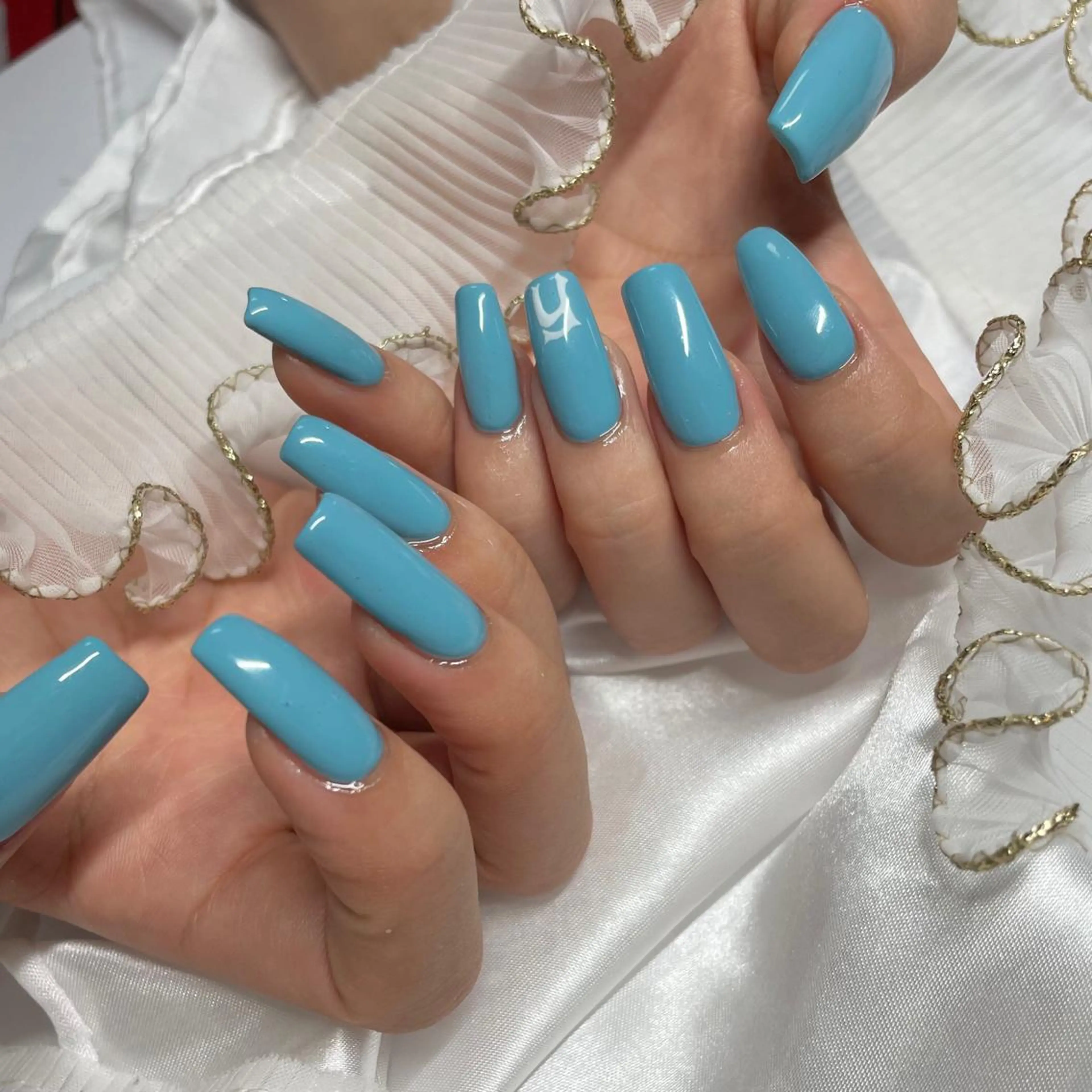 ネイル アートネイル ワンカラーネイル Statice所属・YUNA FUKUDAのネイルデザイン