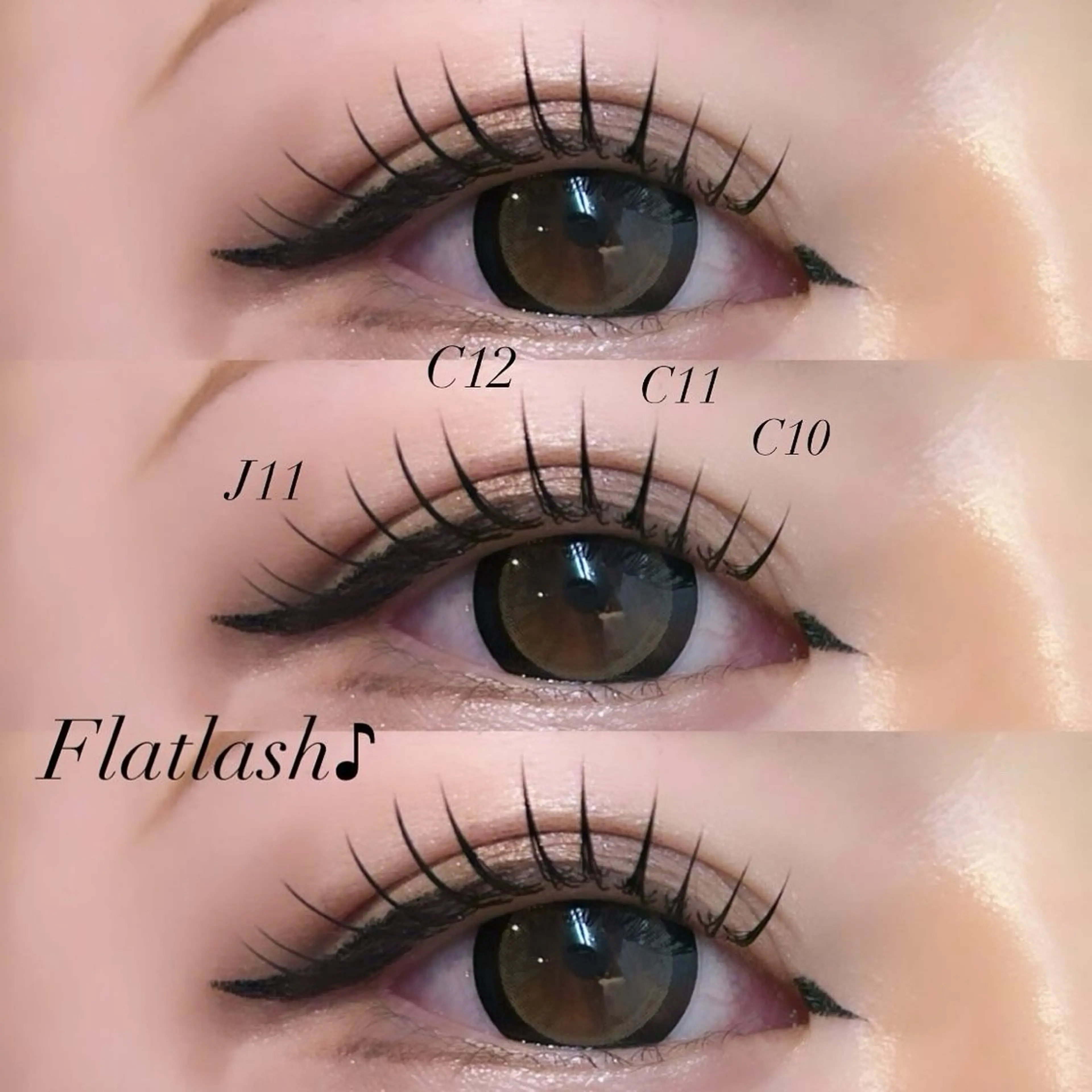 マツエク・マツパ 束感まつ毛 フラットラッシュ Luna所属・YUKA 💫大阪福島のマツエク・マツパデザイン