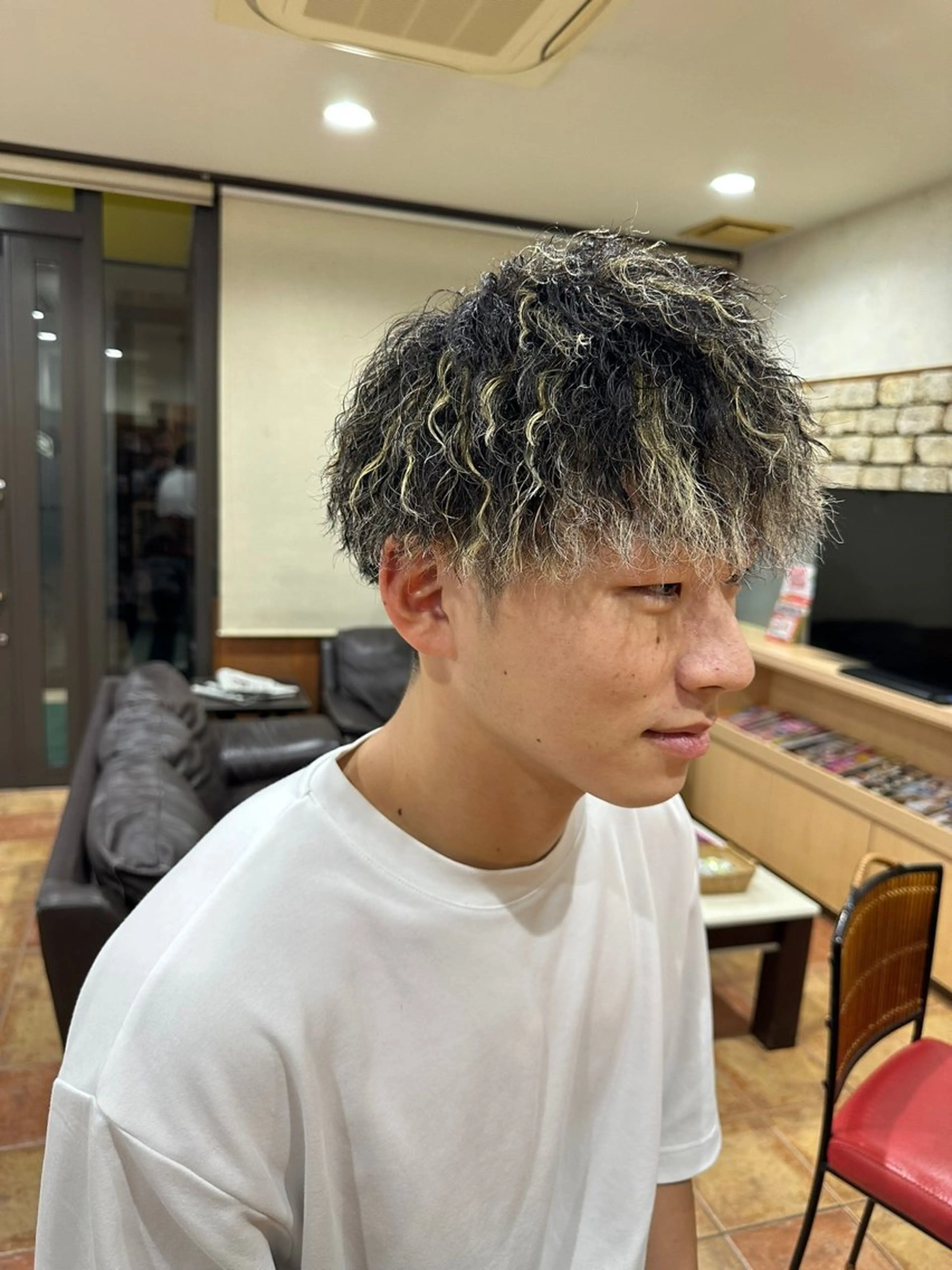 パーマ メンズ 菅原 大空のヘアスタイル