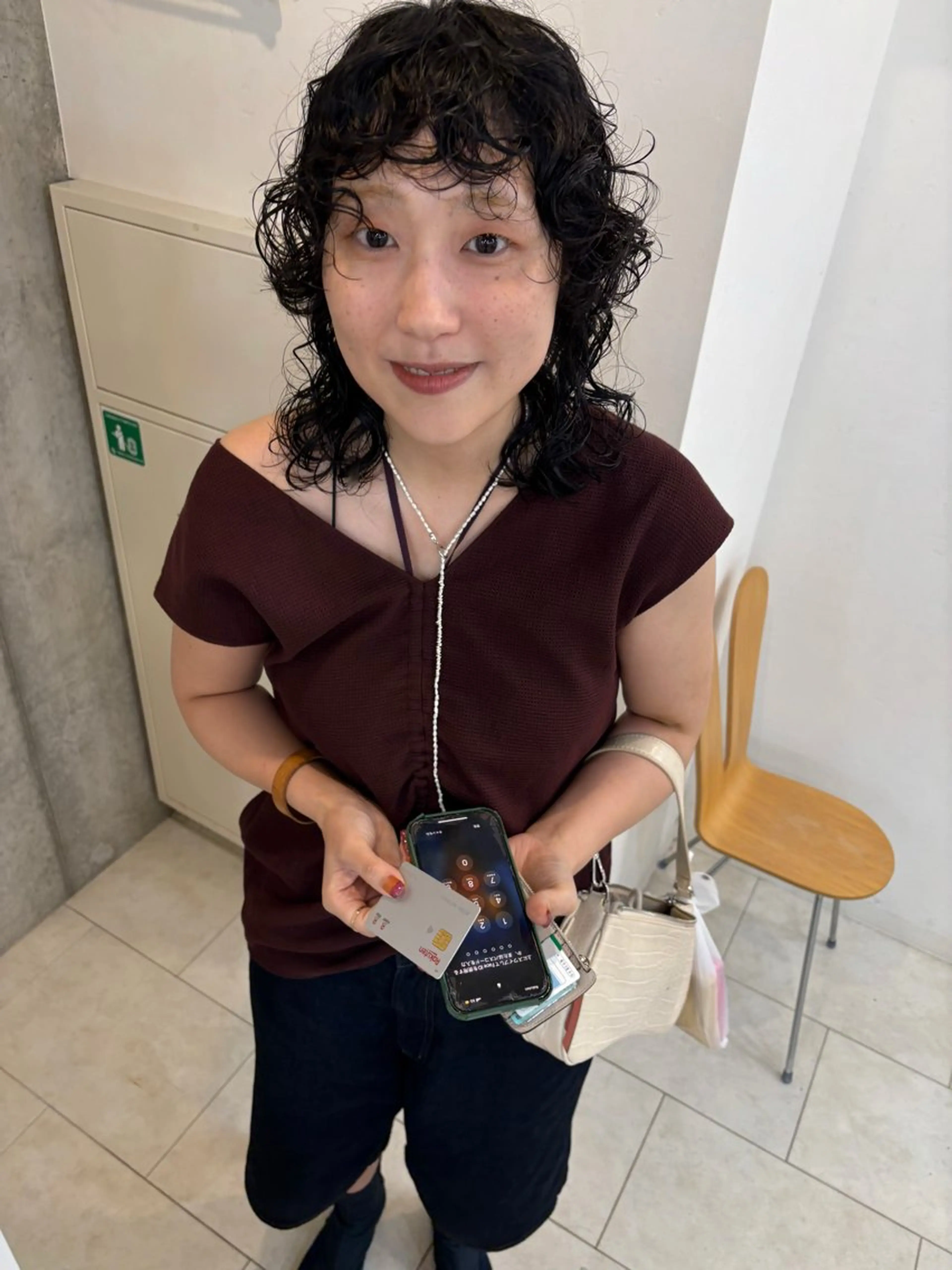 ミディアム パーマ カット パーマ NOUN所属・eri kinjoのヘアスタイル