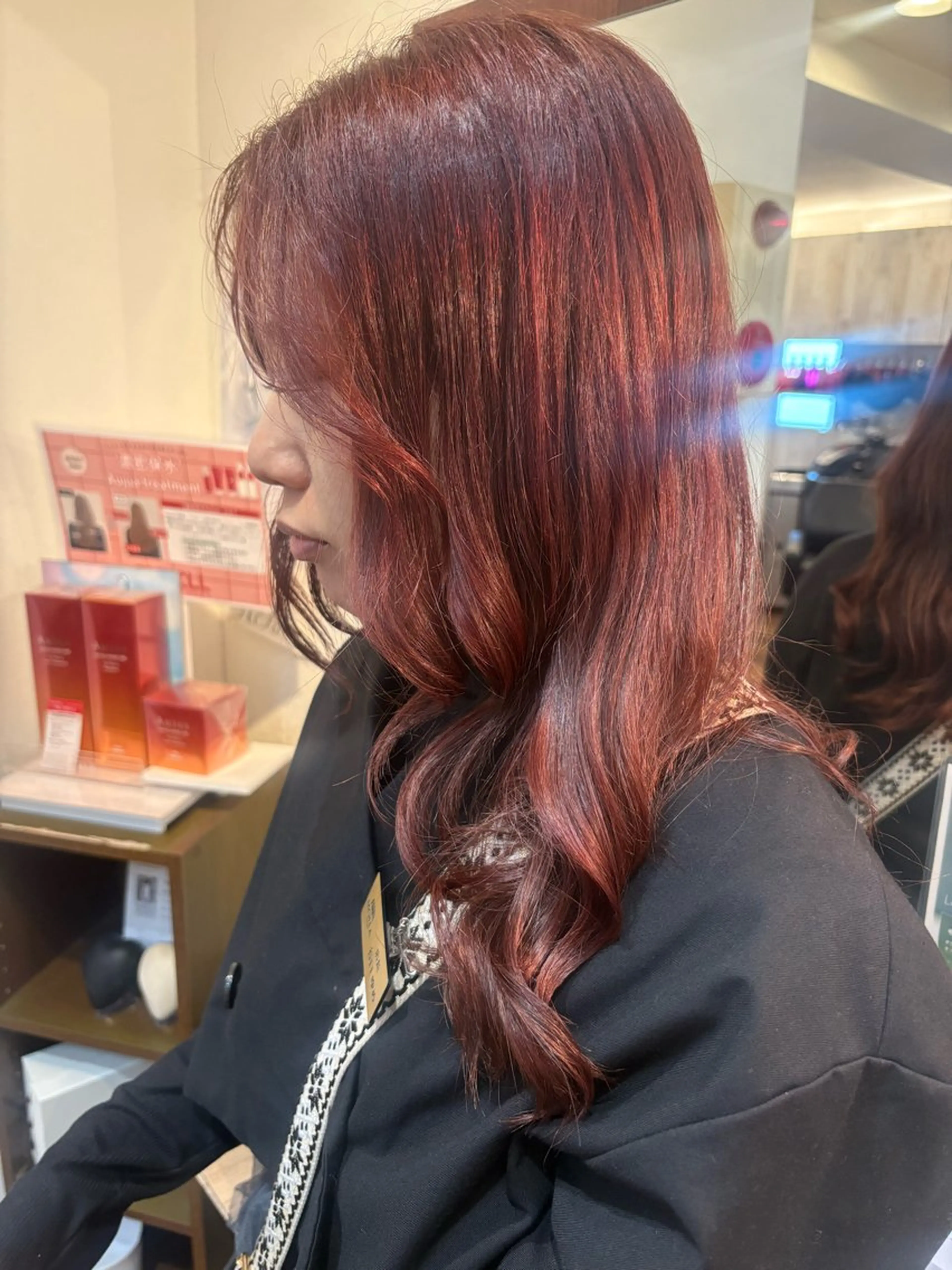 ロング MOLLASALON 浅香山店所属・髪質改善カラー 縮毛矯正🤍辻桃加のヘアスタイル