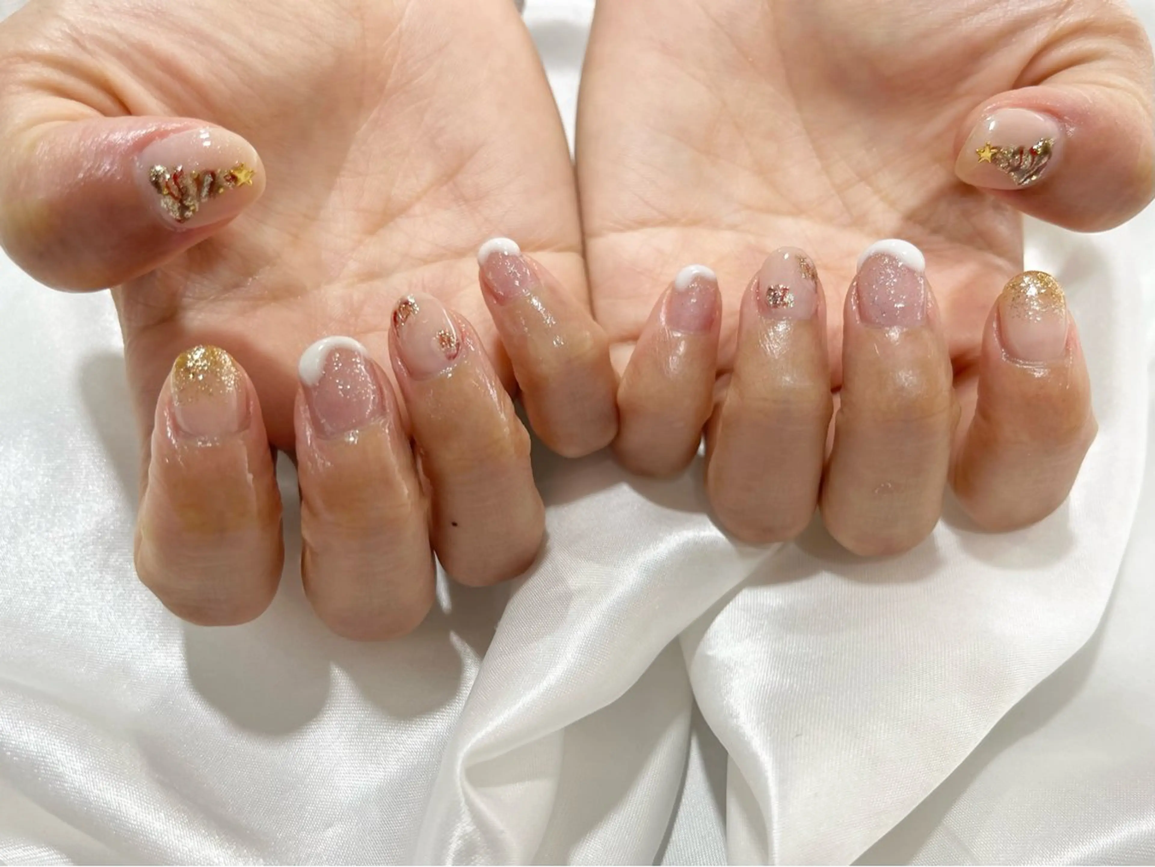 ネイル 冬ネイル クリスマス ハンドネイル フットネイル nailsister ただのネイルデザイン