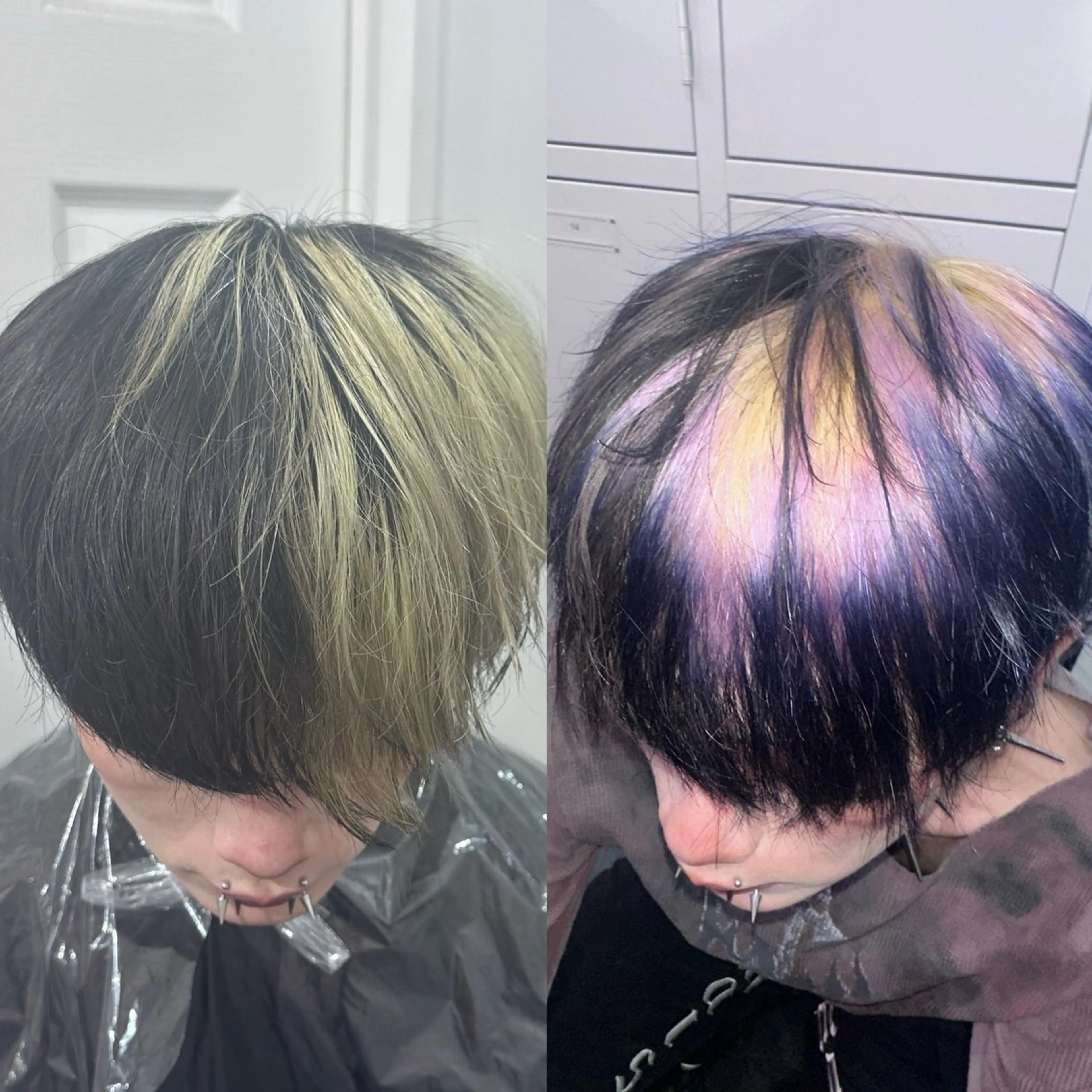 ショート カラー ヘアカラー ハイトーン/ウルフ /エクステ/ましろのヘアスタイル