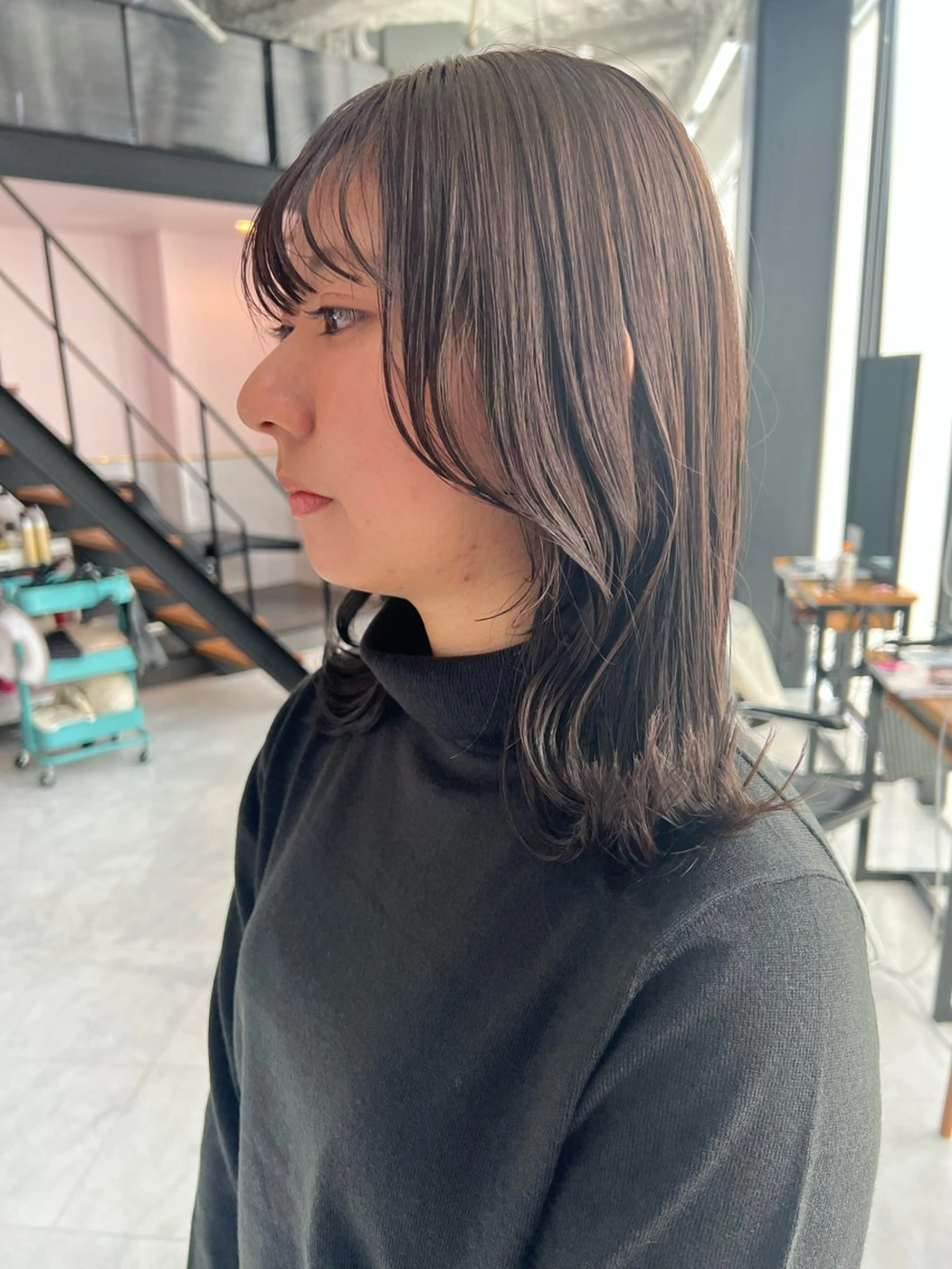 ミディアム カット ヘアカラー トリートメント 🌿MASATO 🌿韓国ヘアのヘアスタイル