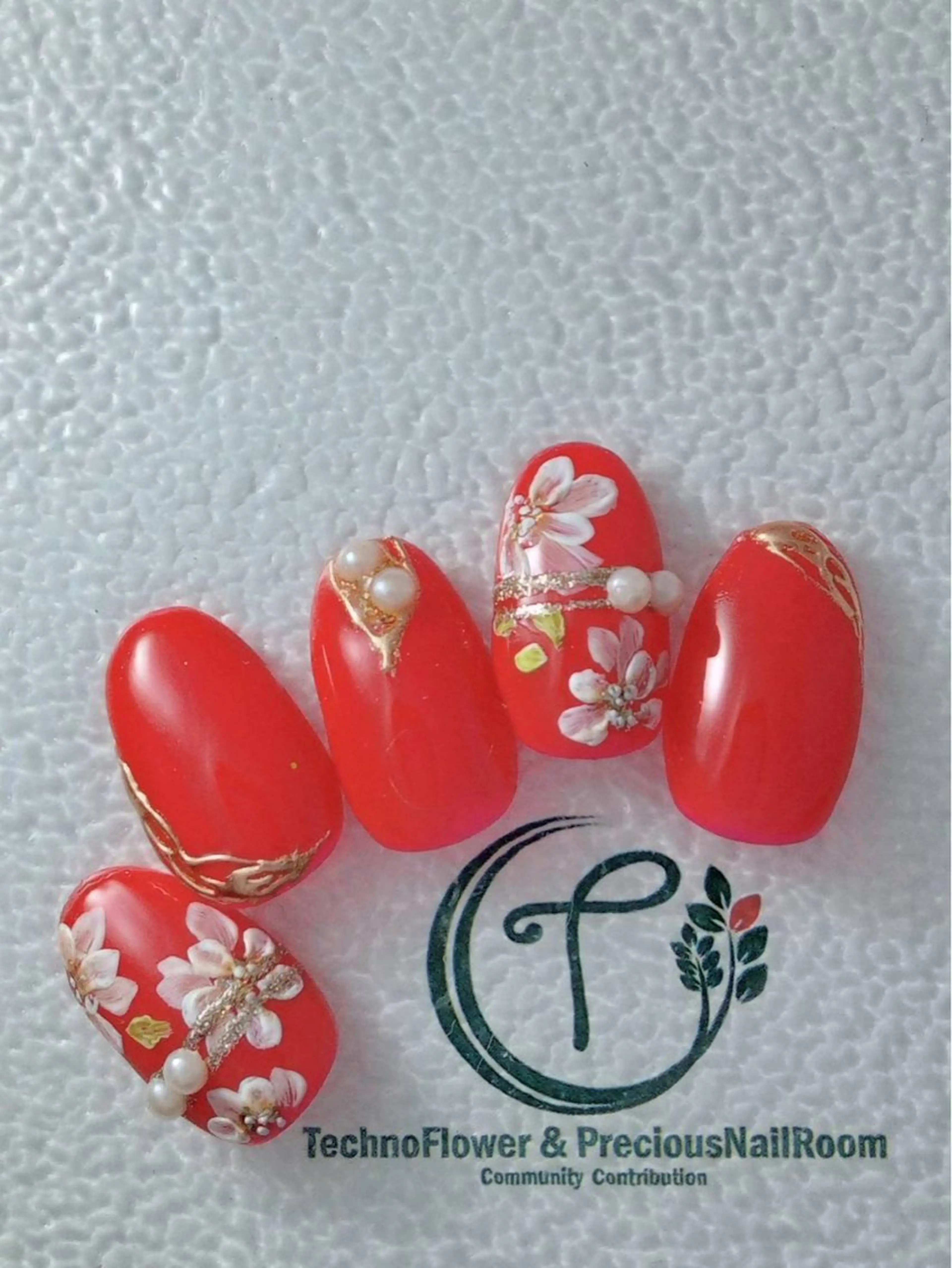 ネイル フラワーネイル precious nail room所属・precious nail  roomのネイルデザイン