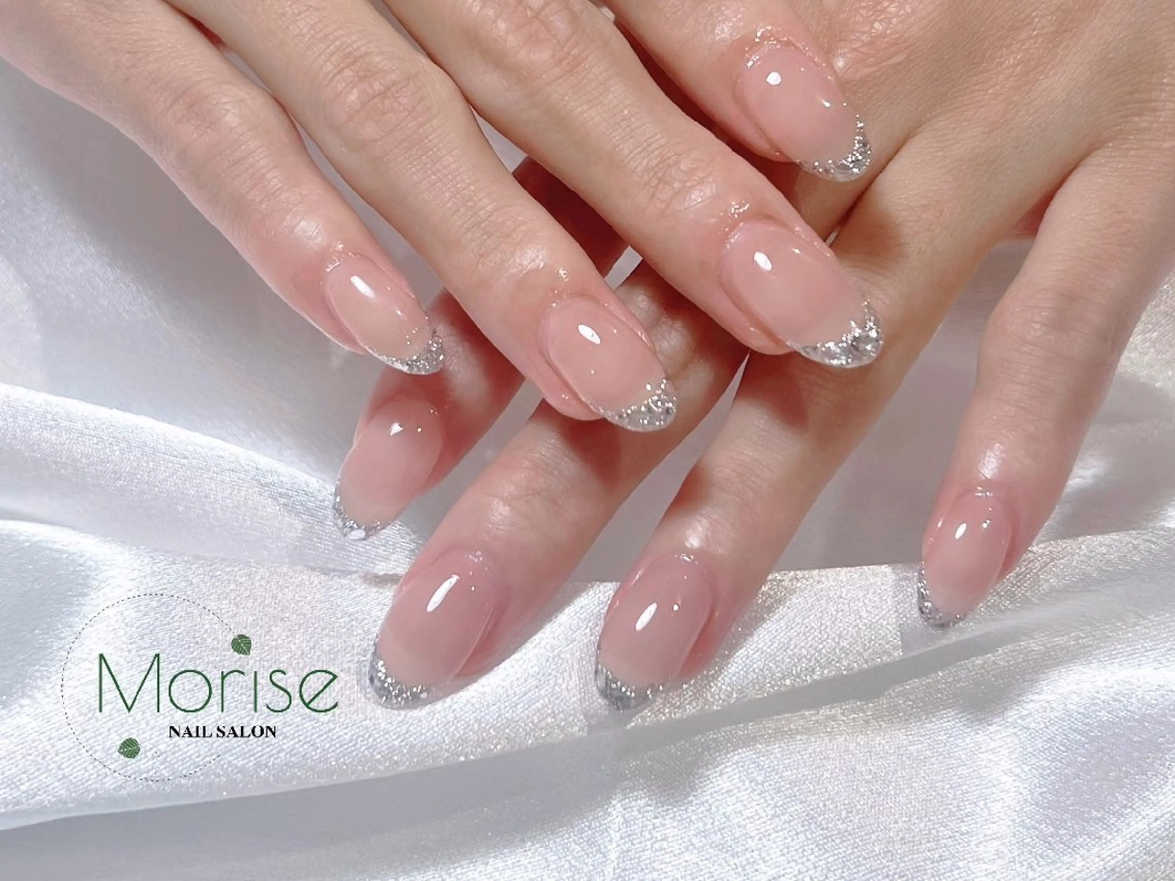 ネイル フットネイル フレンチネイル ジェルネイル ガラスフレンチ 韓国ネイル ハンドネイル ハンドケア MoriseNail 表参道のネイルデザイン