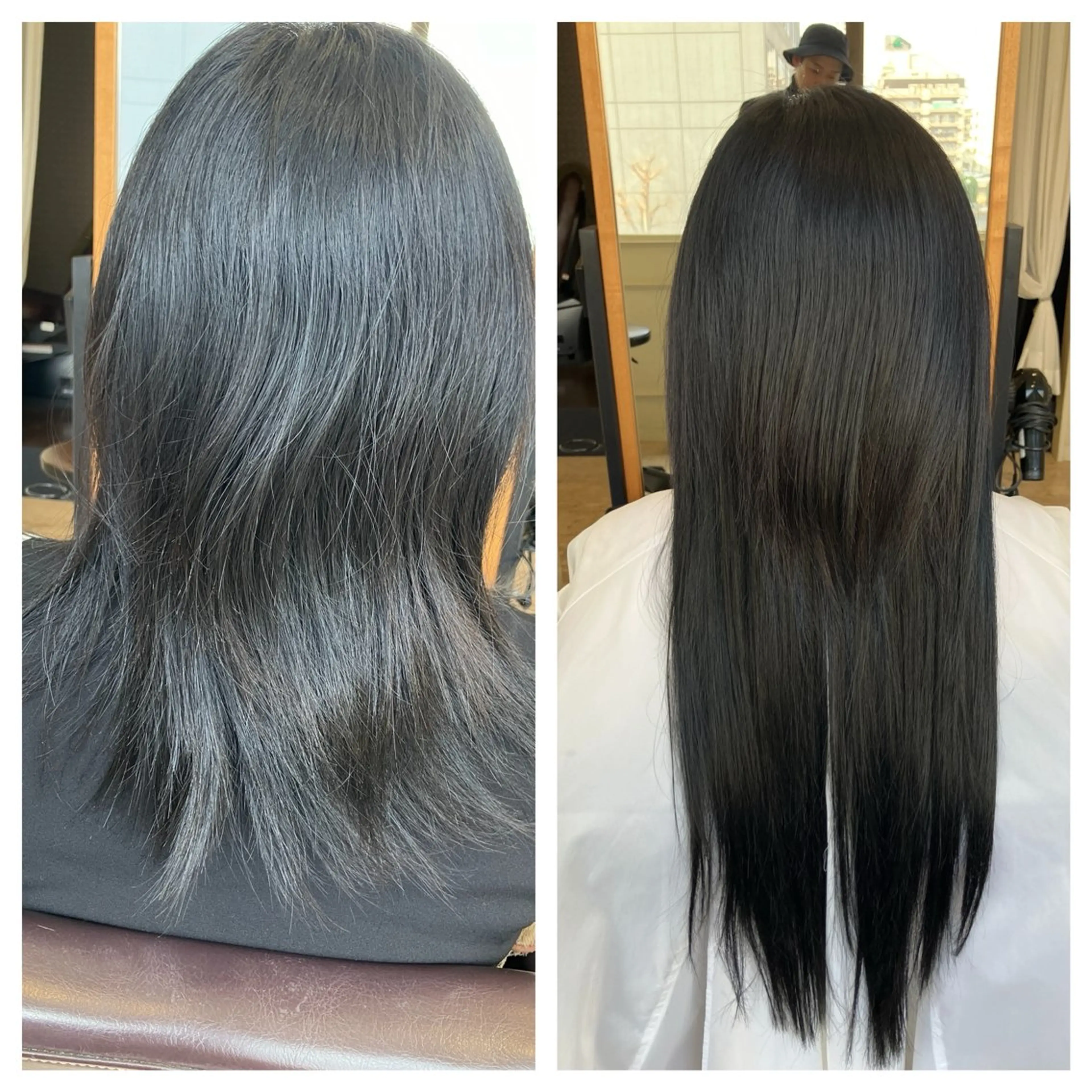 セミロング 編み込みエクステ エクステ エクステ エクステブリーチ矯正 griFFicaのヘアスタイル