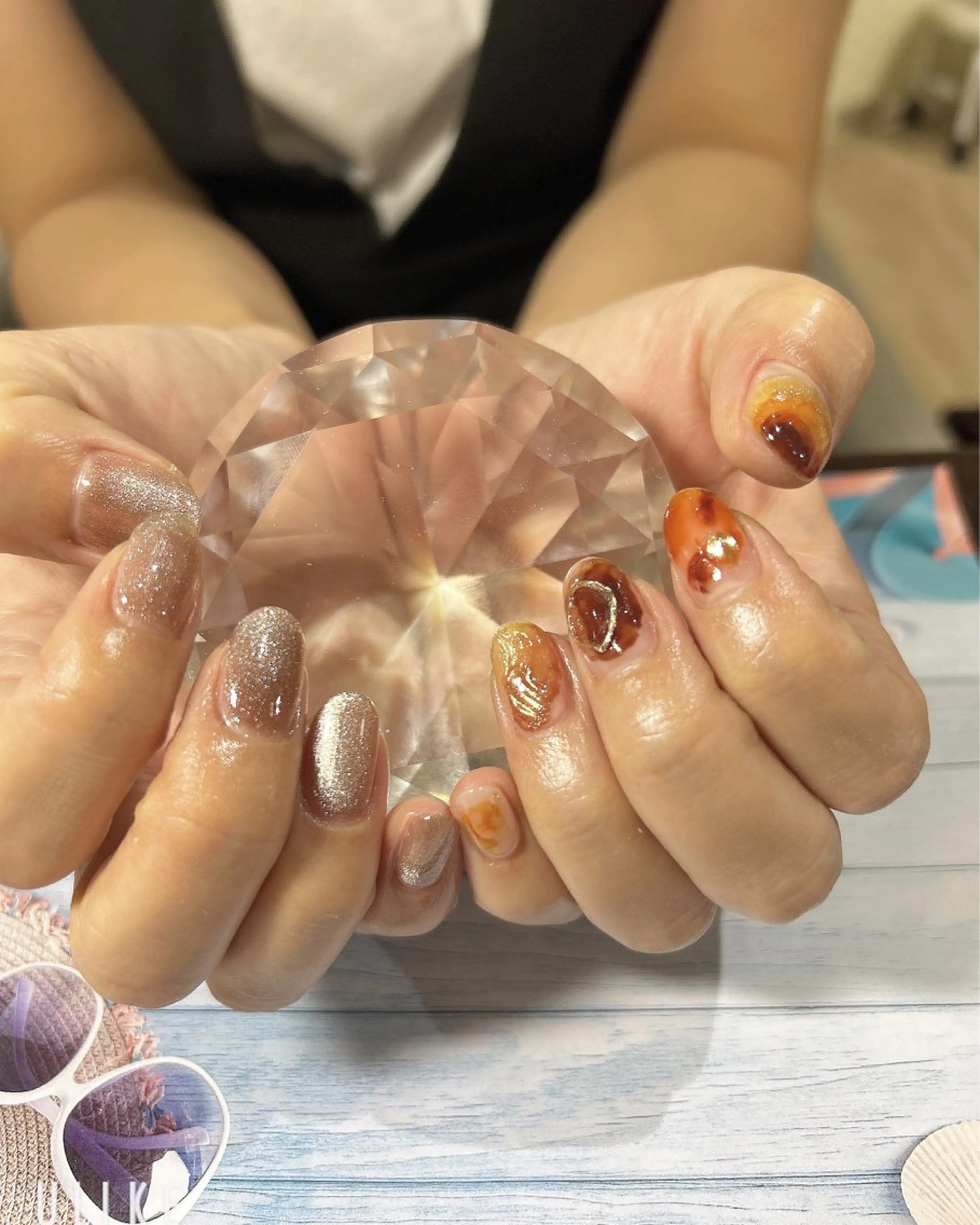 ネイル ニュアンスネイル ハンドネイル 吉野✨ ネイルデザイナー✨のネイルデザイン