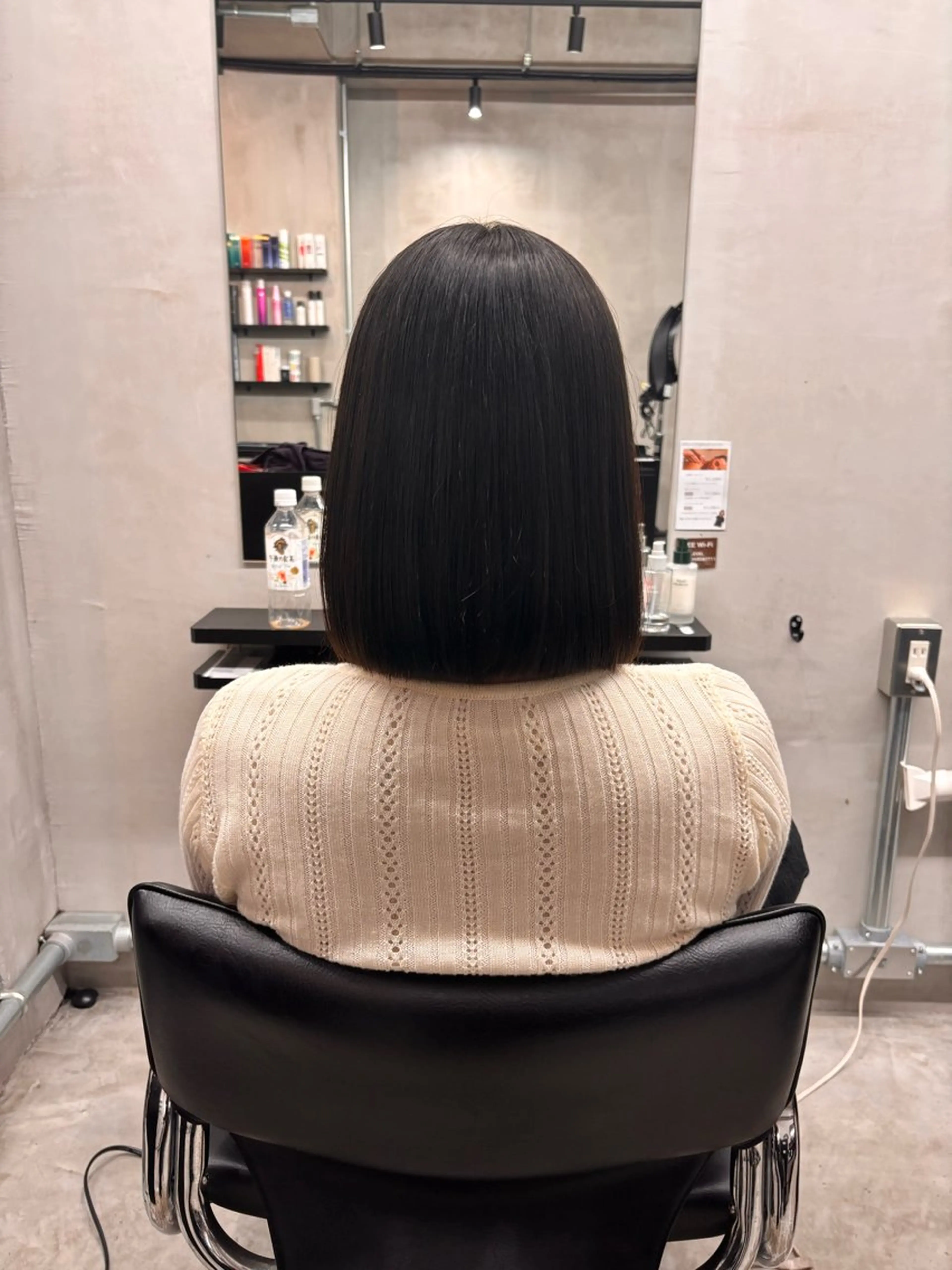 ミディアム カラー Riho ブリーチモデル募集中のヘアスタイル