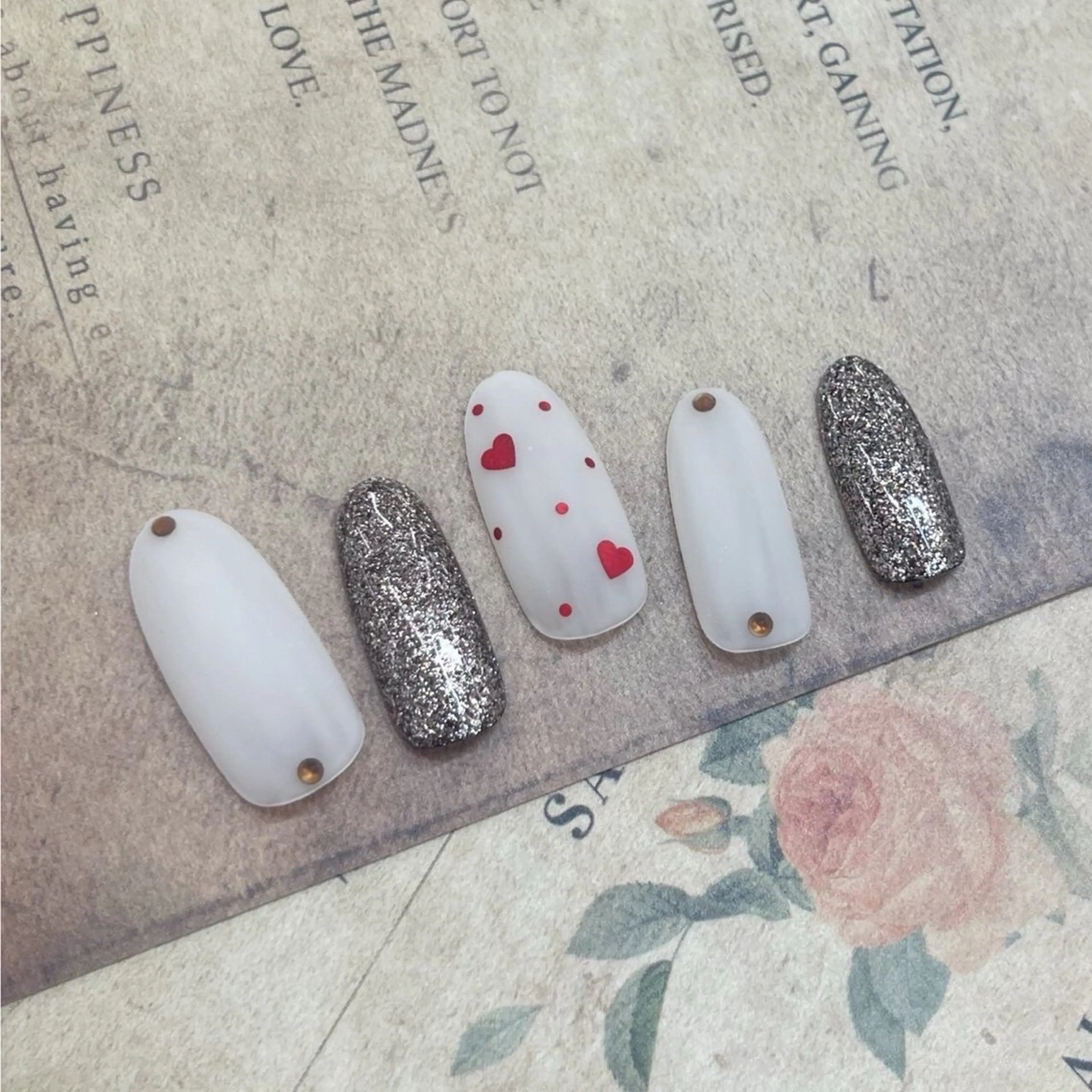 ネイル ⭐︎休業中の練習⭐︎ JNA認定講師髙橋のネイルデザイン