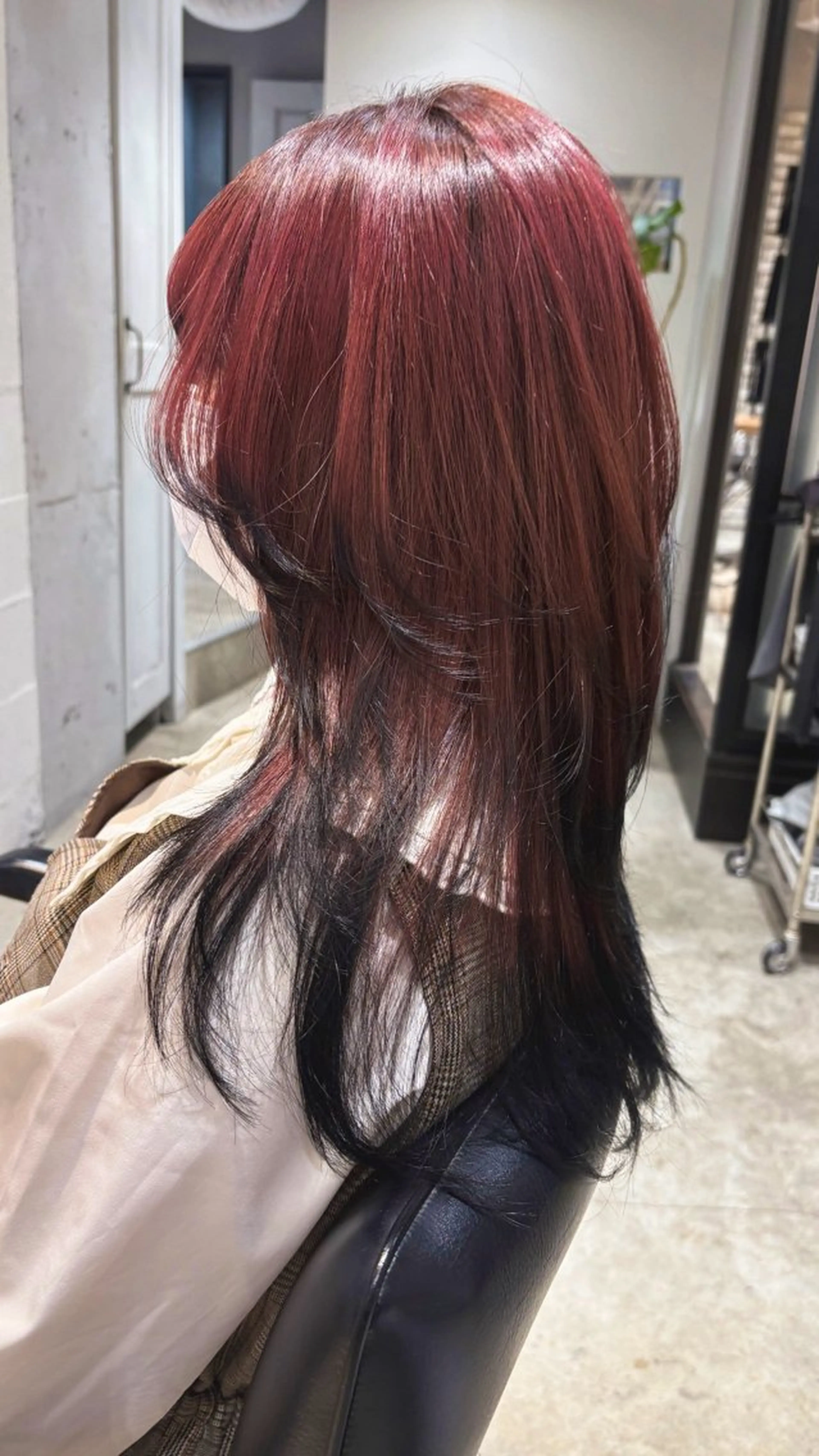 ロング カラー デザインカラー ハイレイヤー レイヤーカット カット ヘアカラー トリートメント Juna✂️ レイヤー / ボブのヘアスタイル