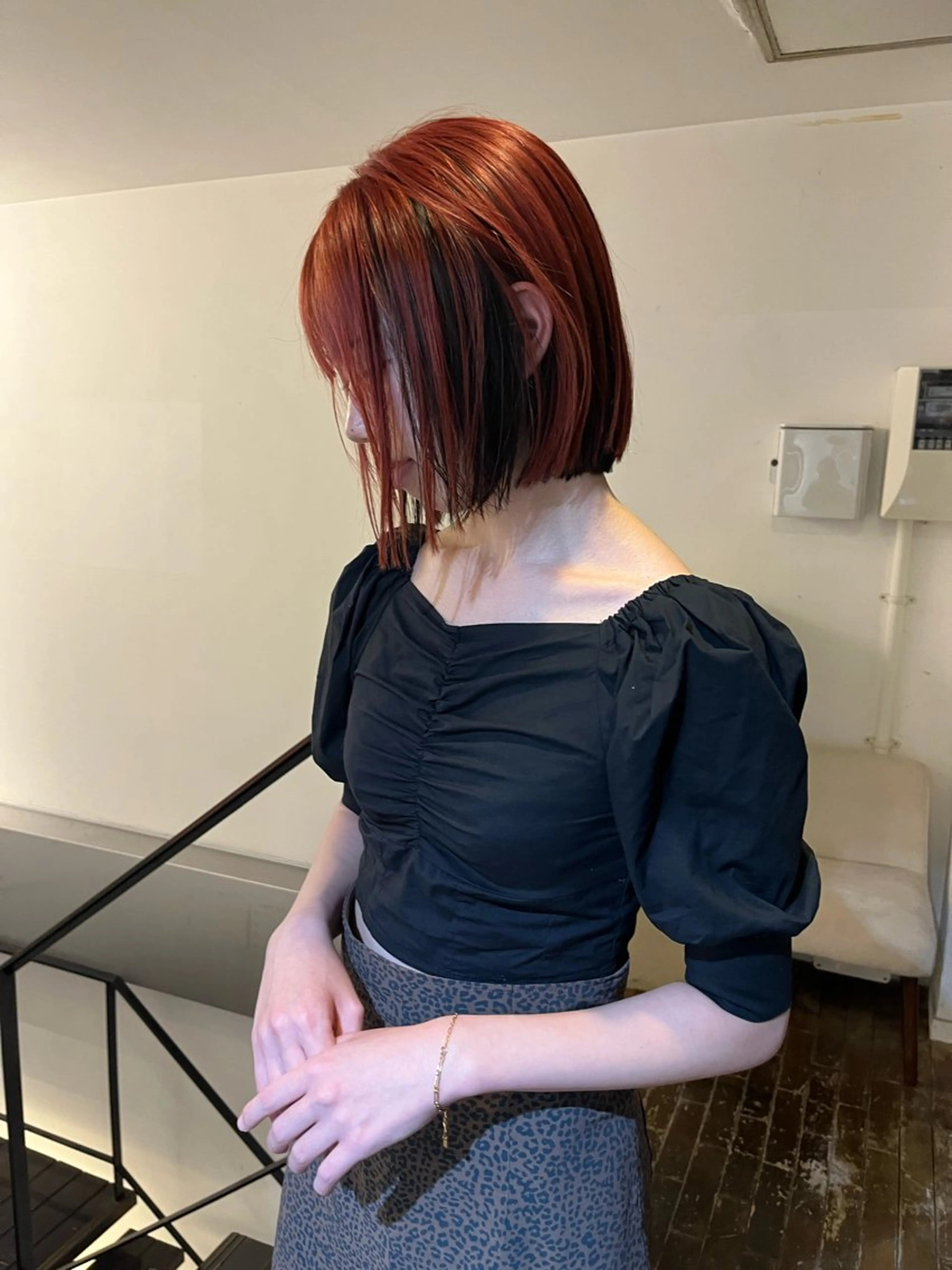 ミディアム カラー aya/メンズヘア/ メンズカット/ボブのヘアスタイル