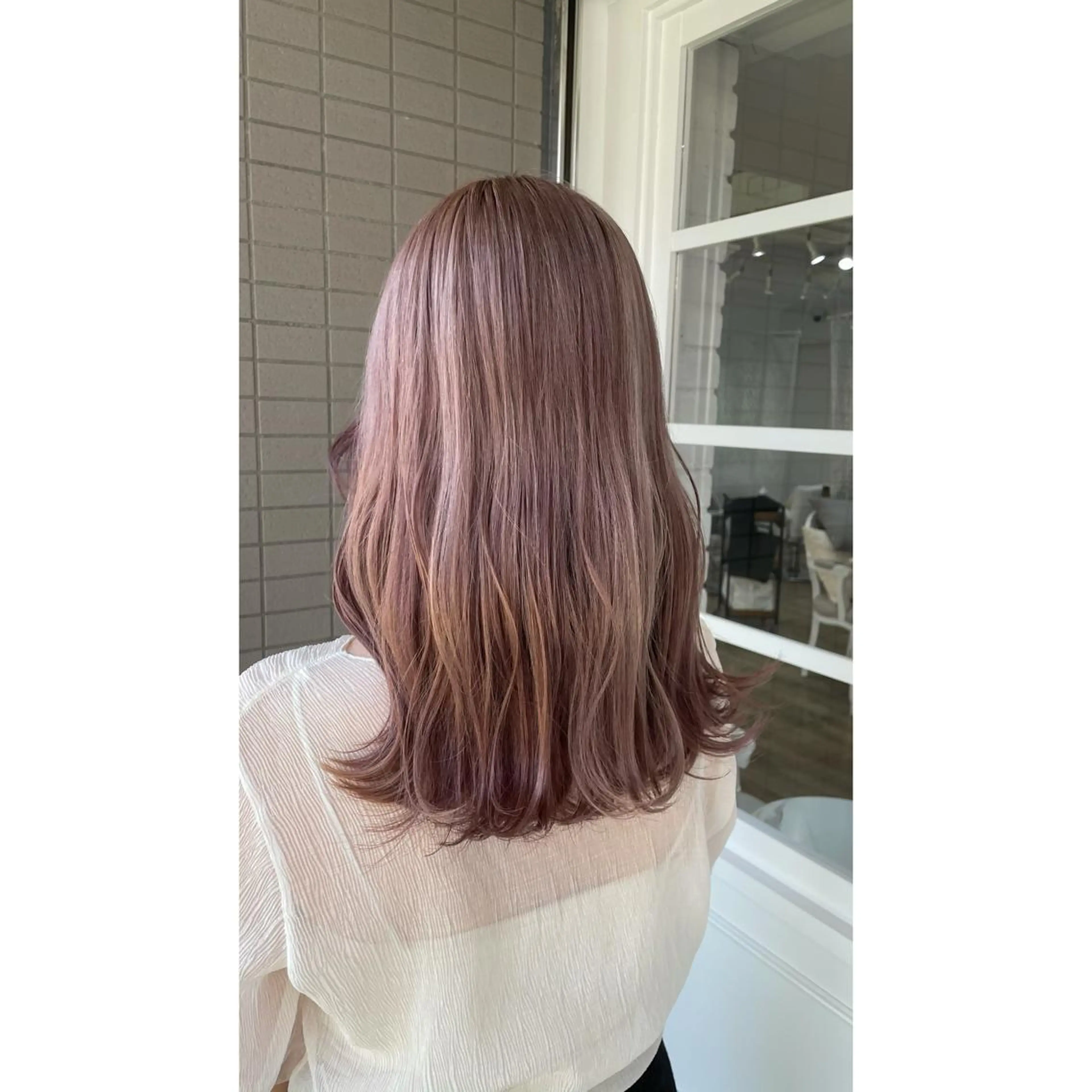 セミロング カラー 梅田/髪質改善カラー ❄︎ mikiのヘアスタイル