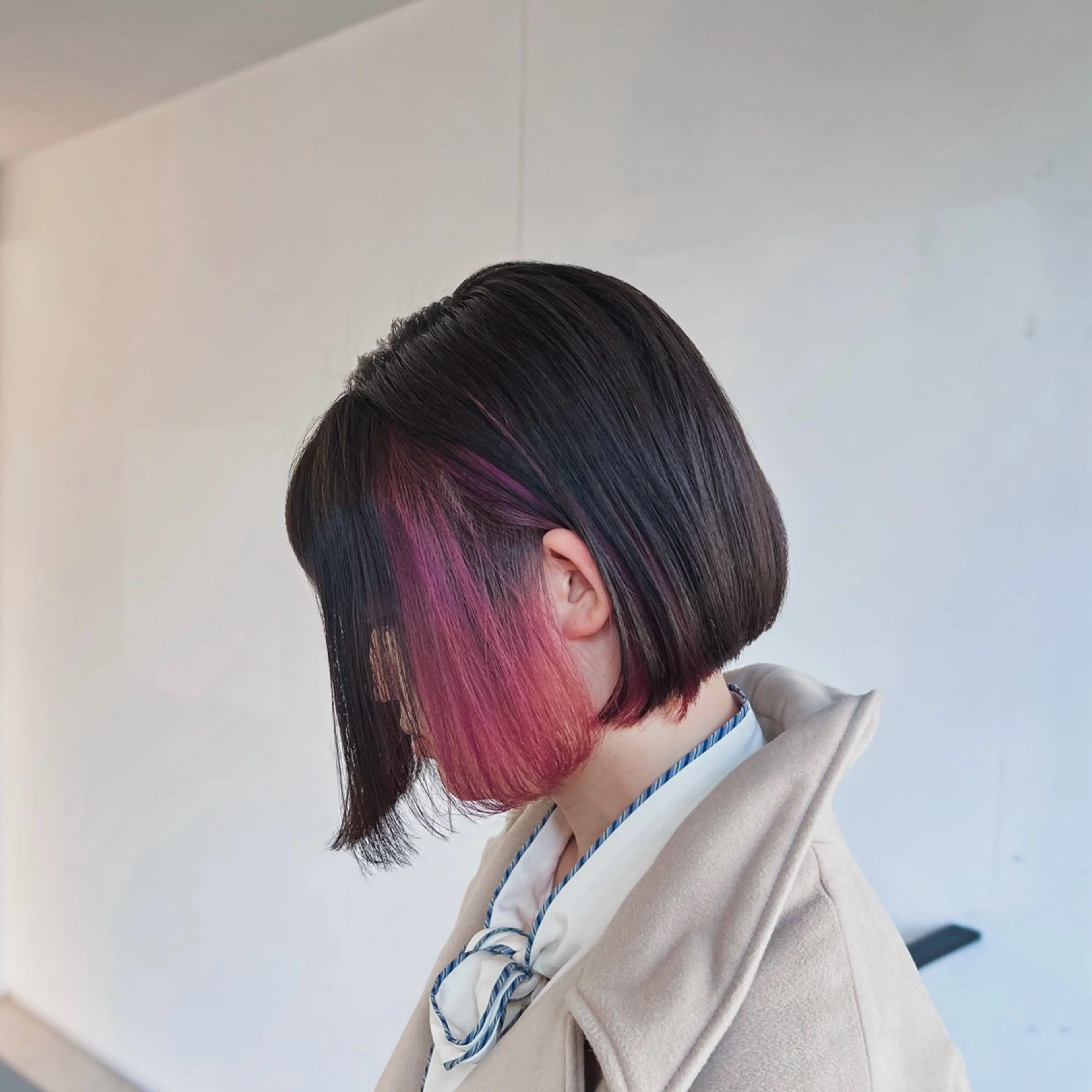 ミディアム カラー 黒髪 ブリーチ ケアブリーチ デザインカラー イヤリングカラー カット ヘアカラー トリートメント quon RYUYA /レイヤー✂️のその他イメージ