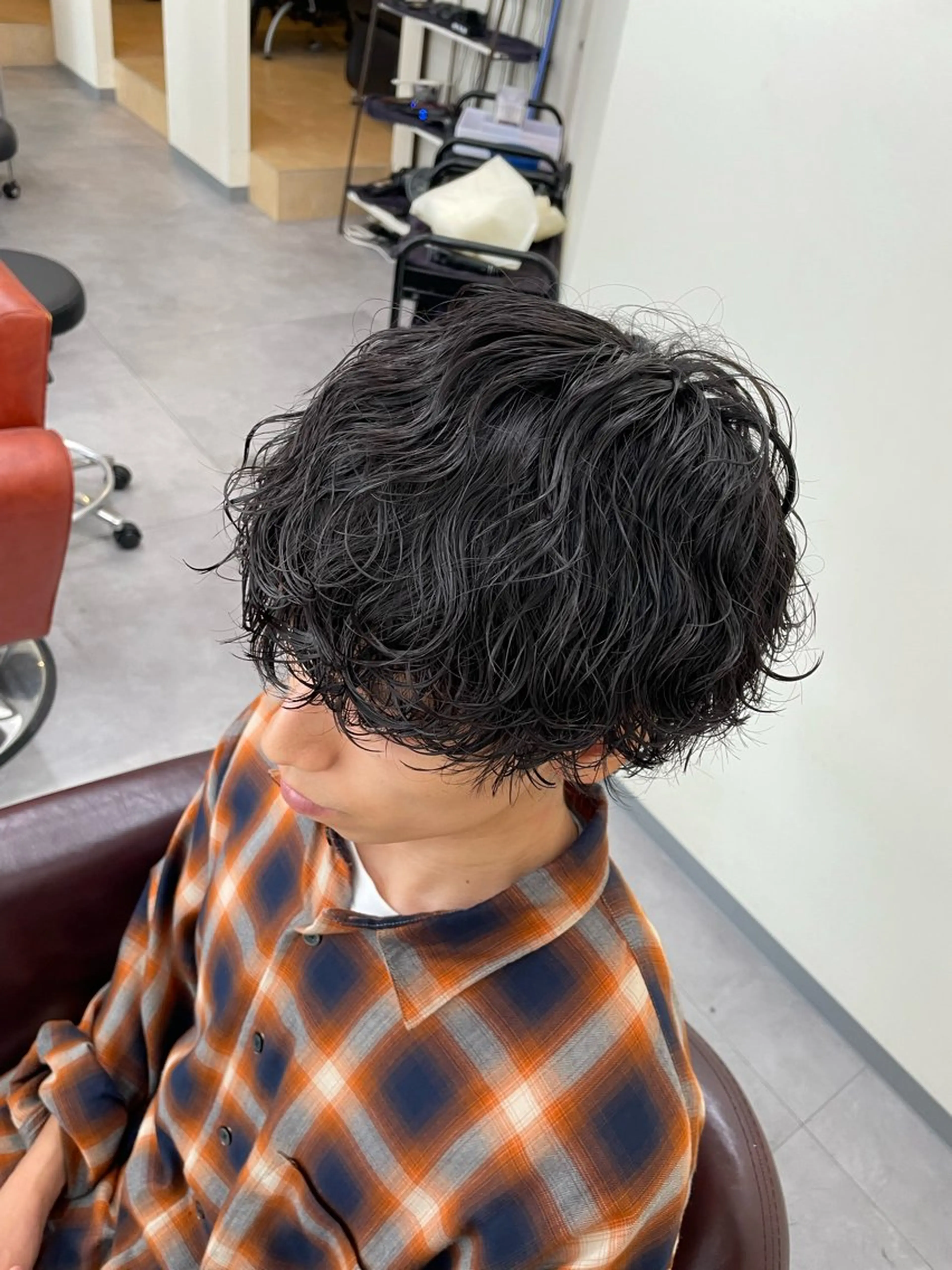 メンズ センターパート フェードカット マッシュ メンズパーマ メンズツイストパーマ パーマ／京都駅 ／メンズ/藤井　翔のヘアスタイル