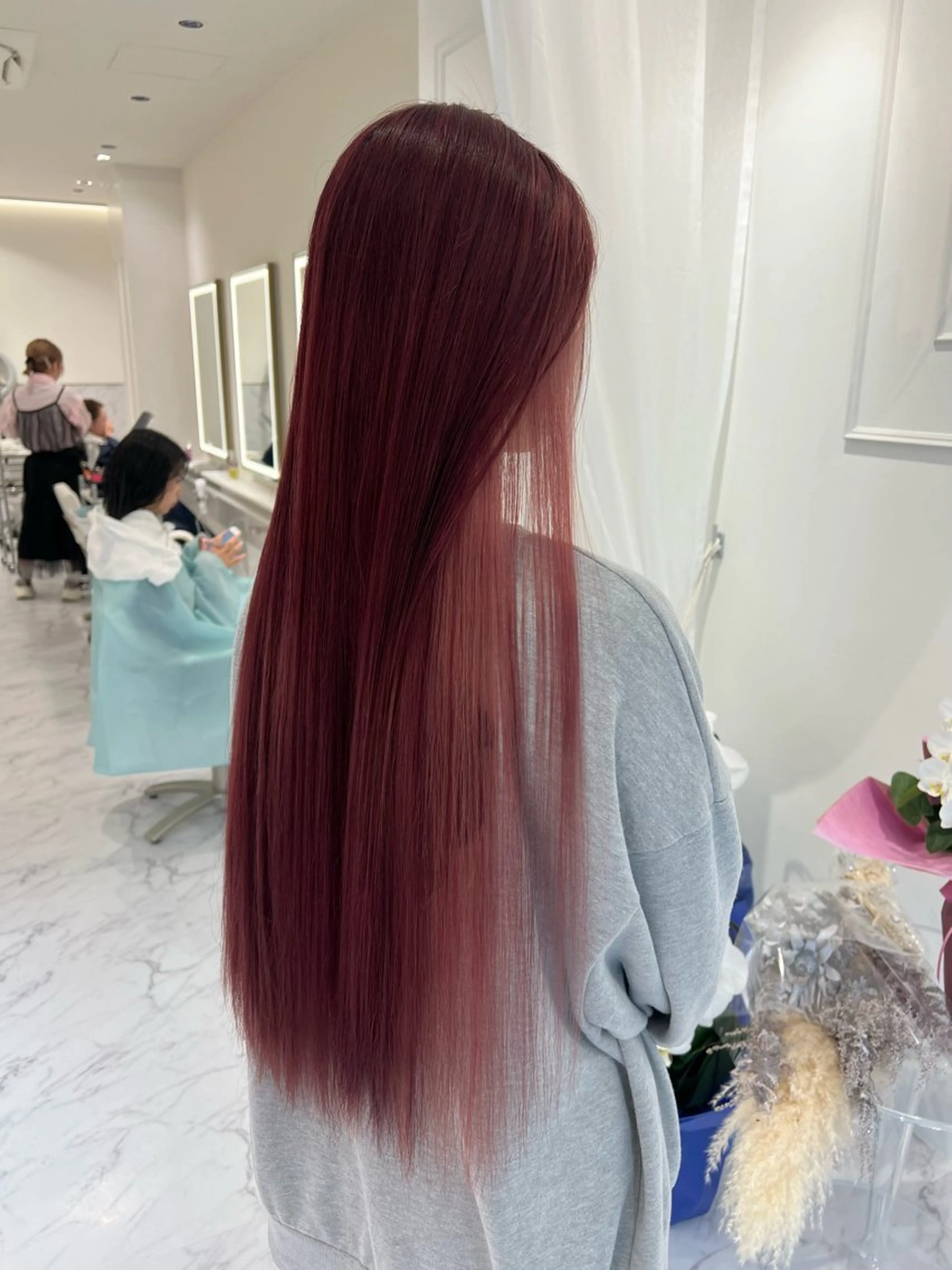 ロング カラー ヘアカラー ParveMix🍀 藤原愛未のヘアスタイル