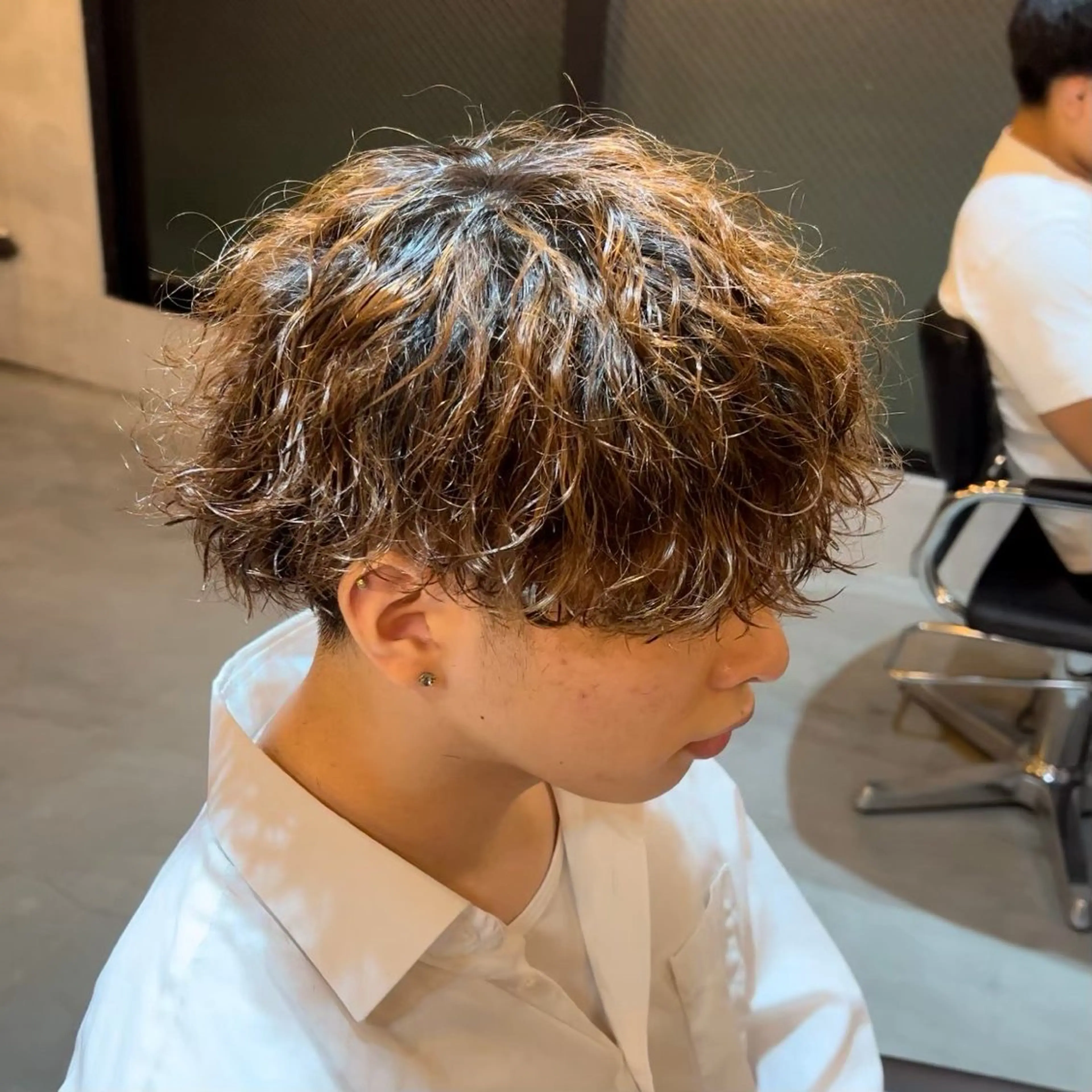 カラー パーマ メンズ 石川 歳也のヘアスタイル