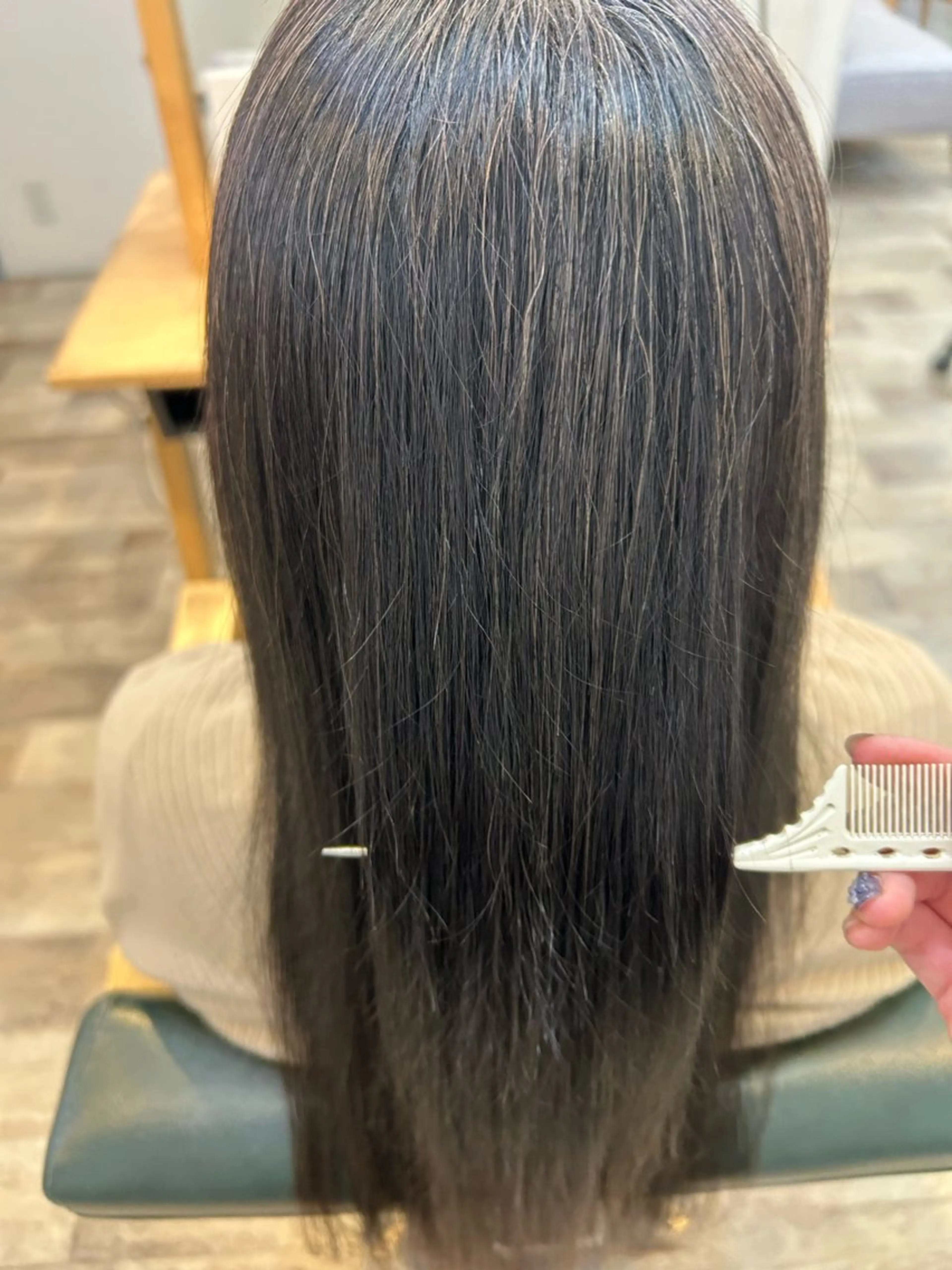 ロング 縮毛矯正 青木 優雅のヘアスタイル