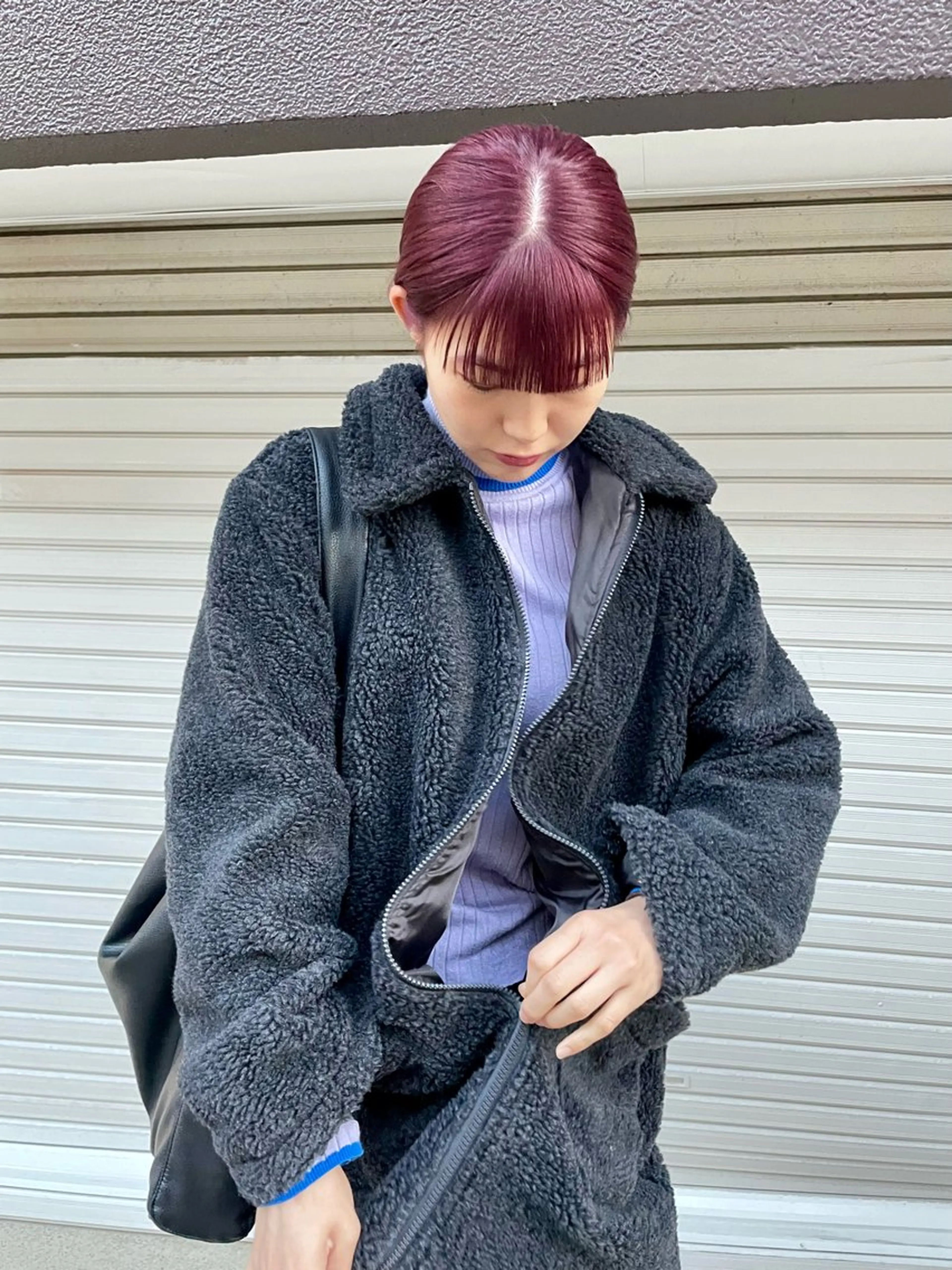 セミロング オカモト ミユウのヘアスタイル