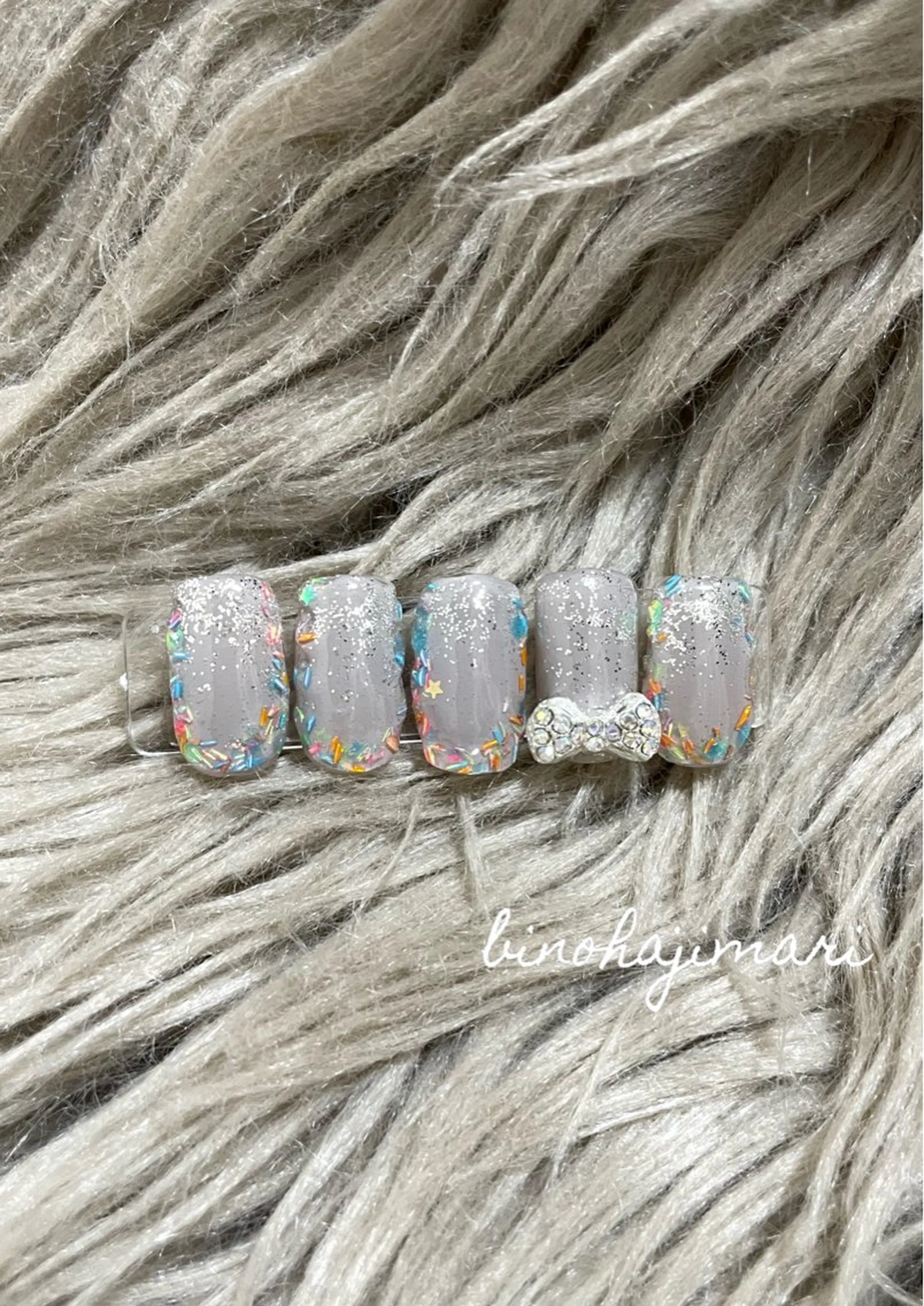 ネイル アートネイル フラッシュネイル 韓国ネイル ラメ(グリッター) スクエアネイル ♡Bivi♡自爪に 優しいネイルサロンのネイルデザイン