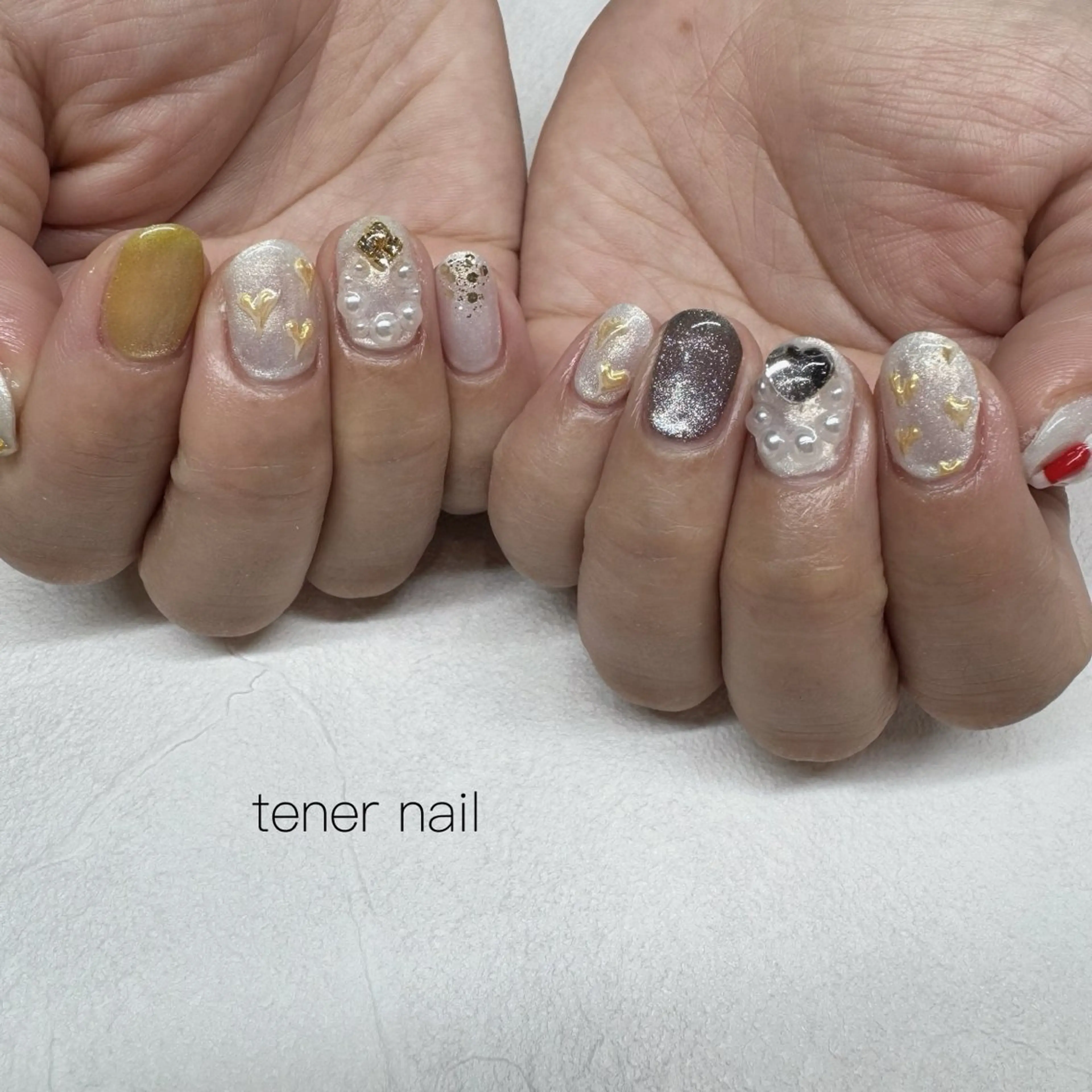 ネイル 冬ネイル クリスマス ハンドネイル tener  nail  テネルネイル所属・テネルネイル tener nailのネイルデザイン
