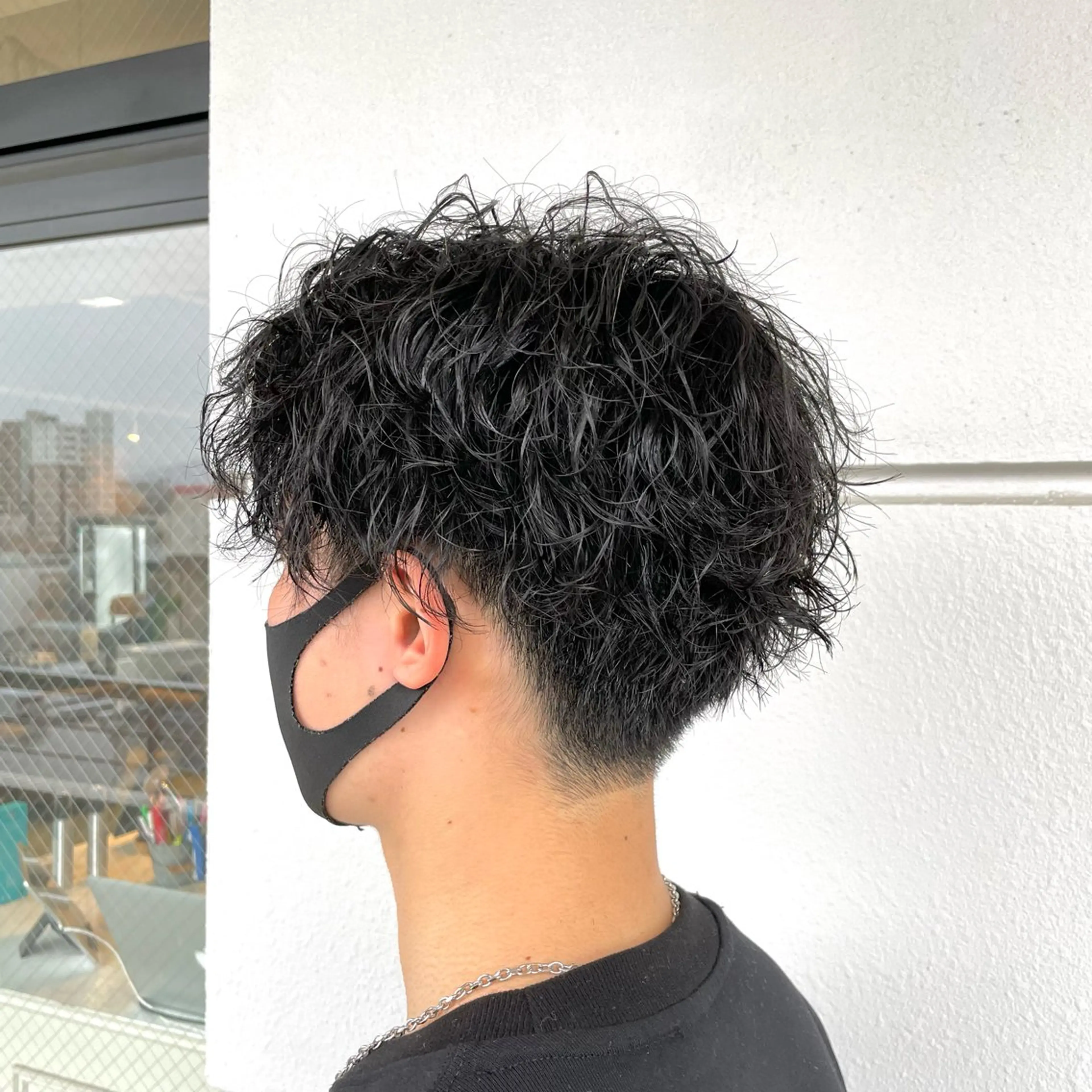 パーマ メンズ カット パーマ トリートメント 西村 れいのヘアスタイル