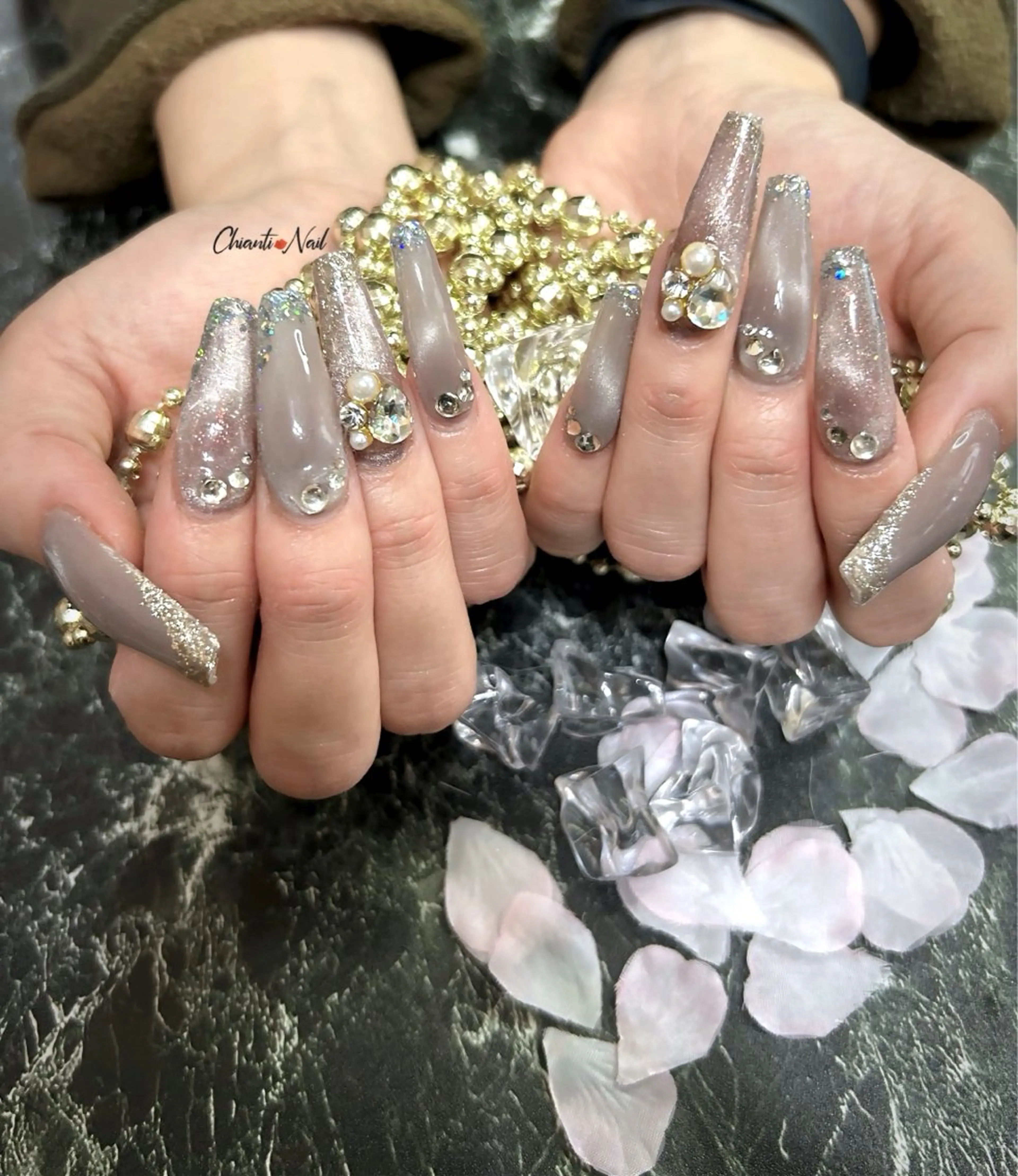 ネイル 長さ出し 持ち込み Chianti Nailのネイルデザイン