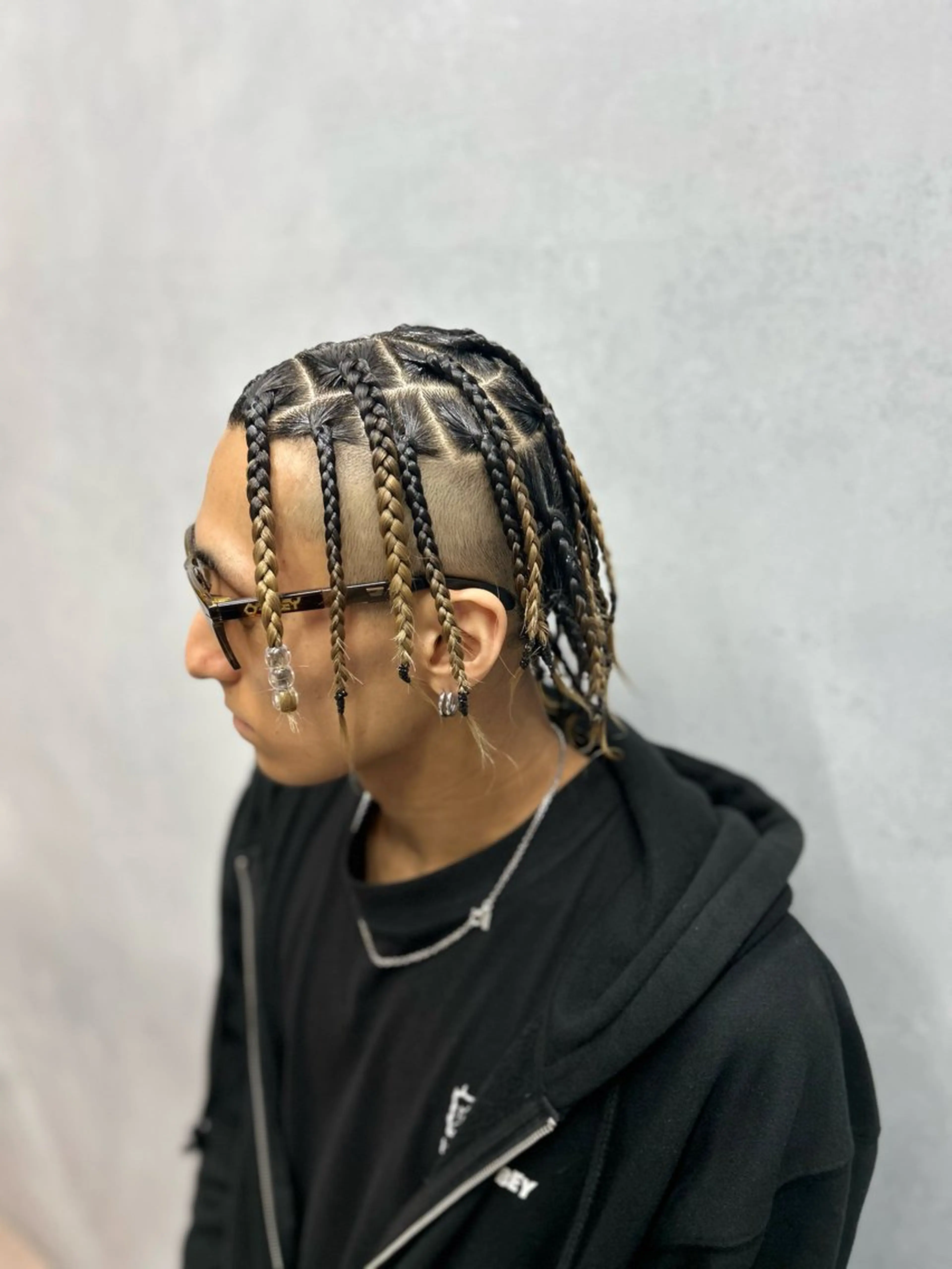 ミディアム ヘアアレンジ メンズ ブラックヘア🧜‍♂ 😈itsuki👿のヘアスタイル