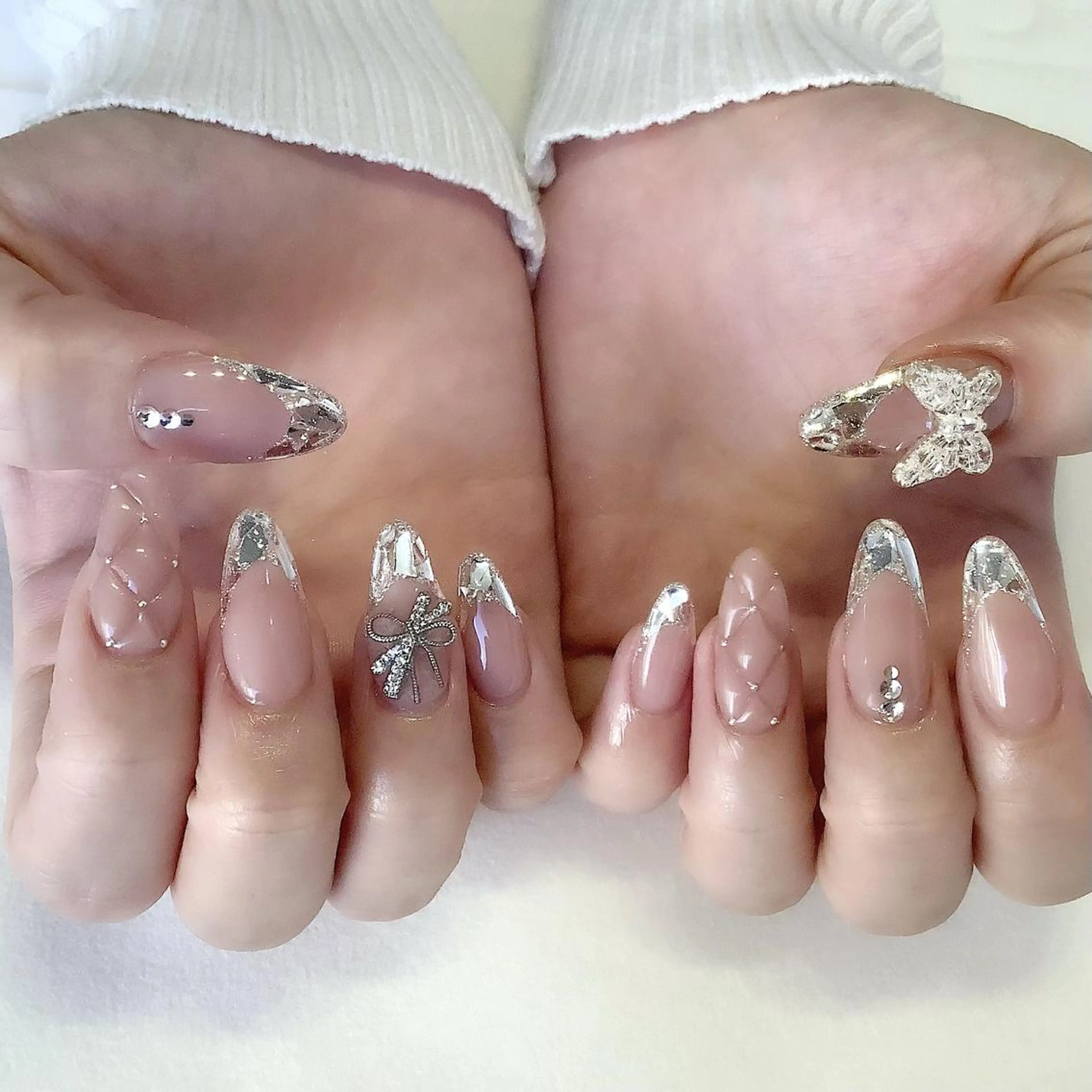 ネイル ハンドネイル 💎🐰 saki. m 🐰💎のネイルデザイン