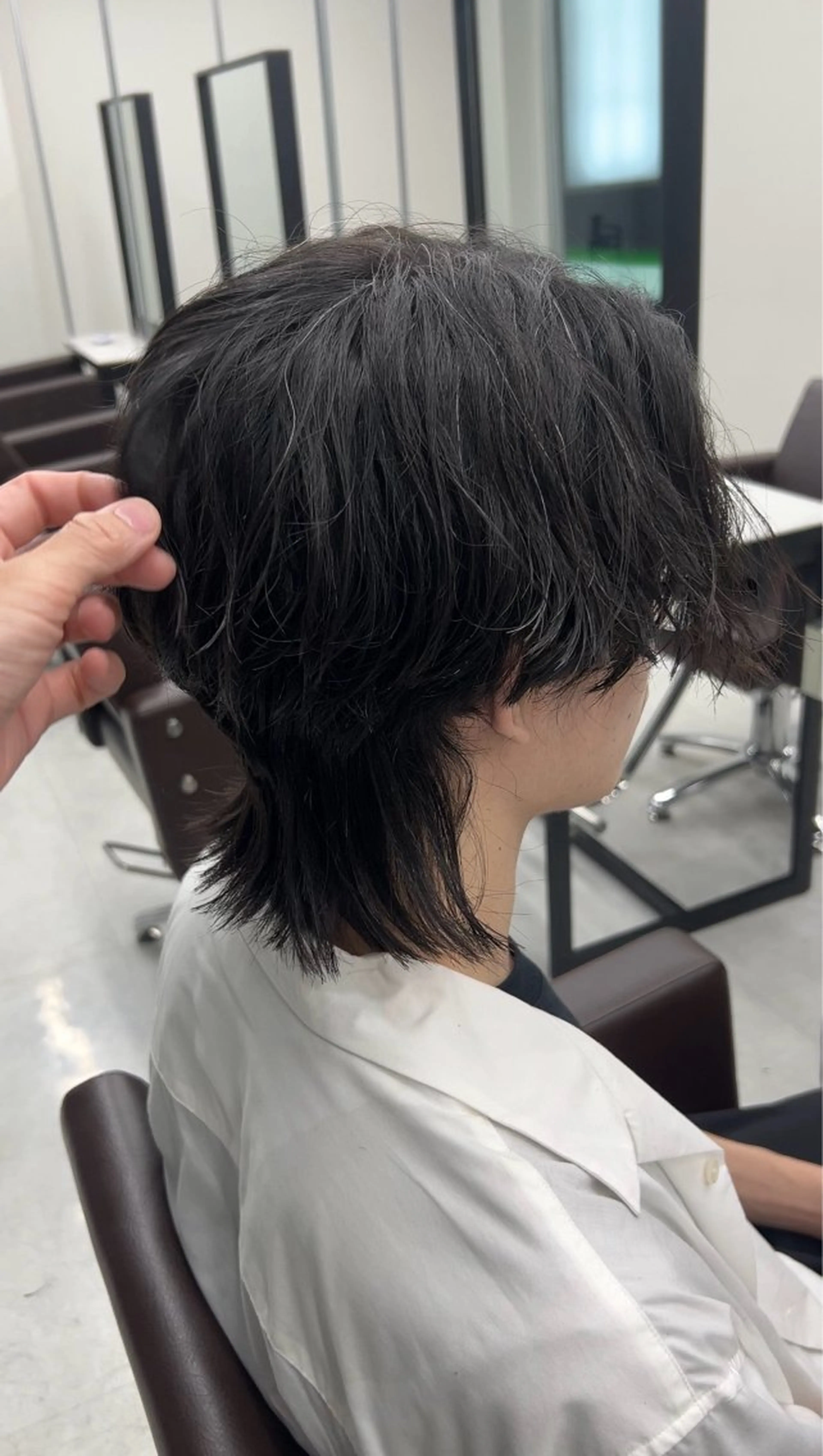 メンズ カット ニュアンス/フェザー /ウルフ/伶馬のヘアスタイル