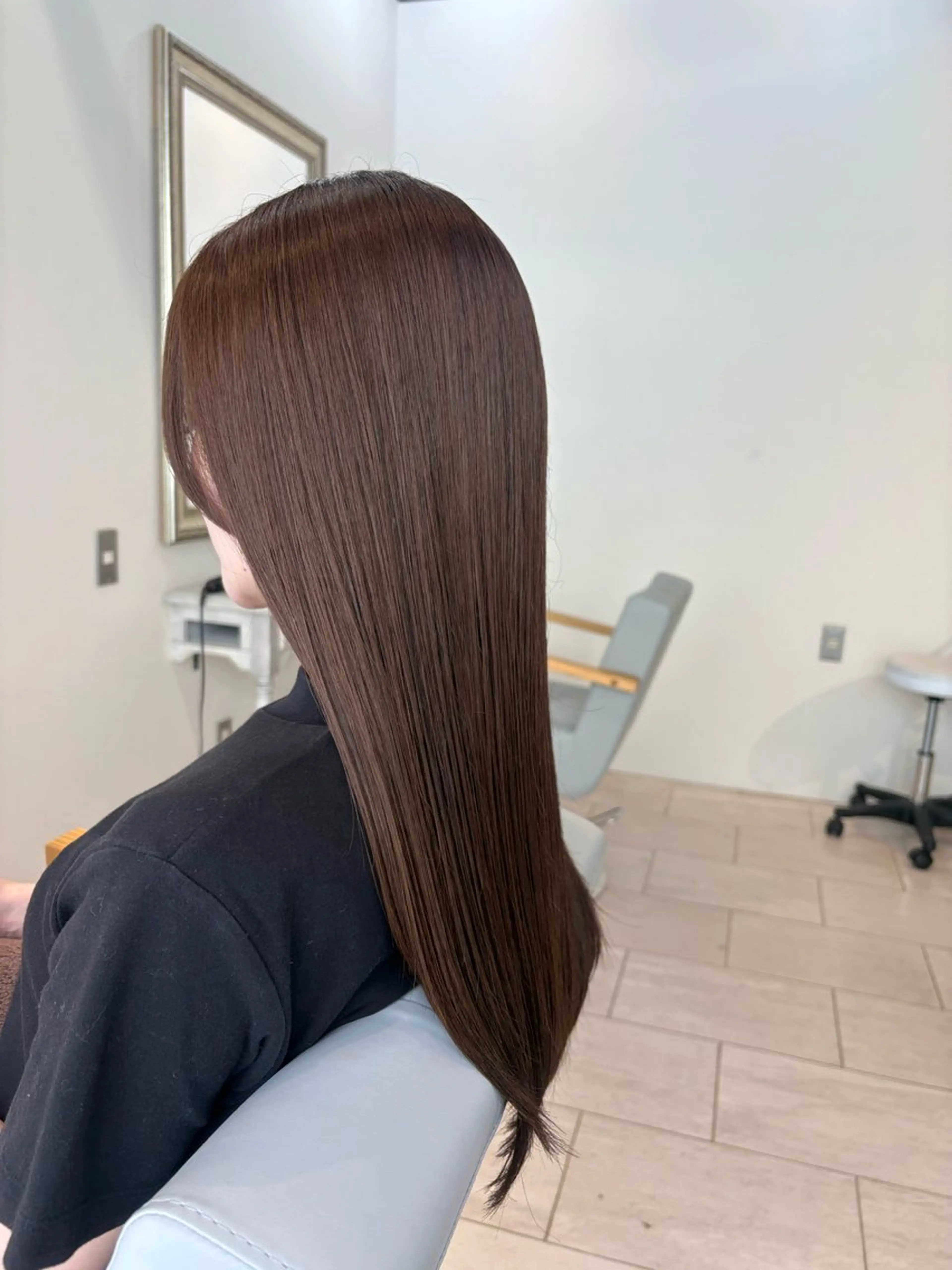 ロング カラー アベ ミスズのヘアスタイル