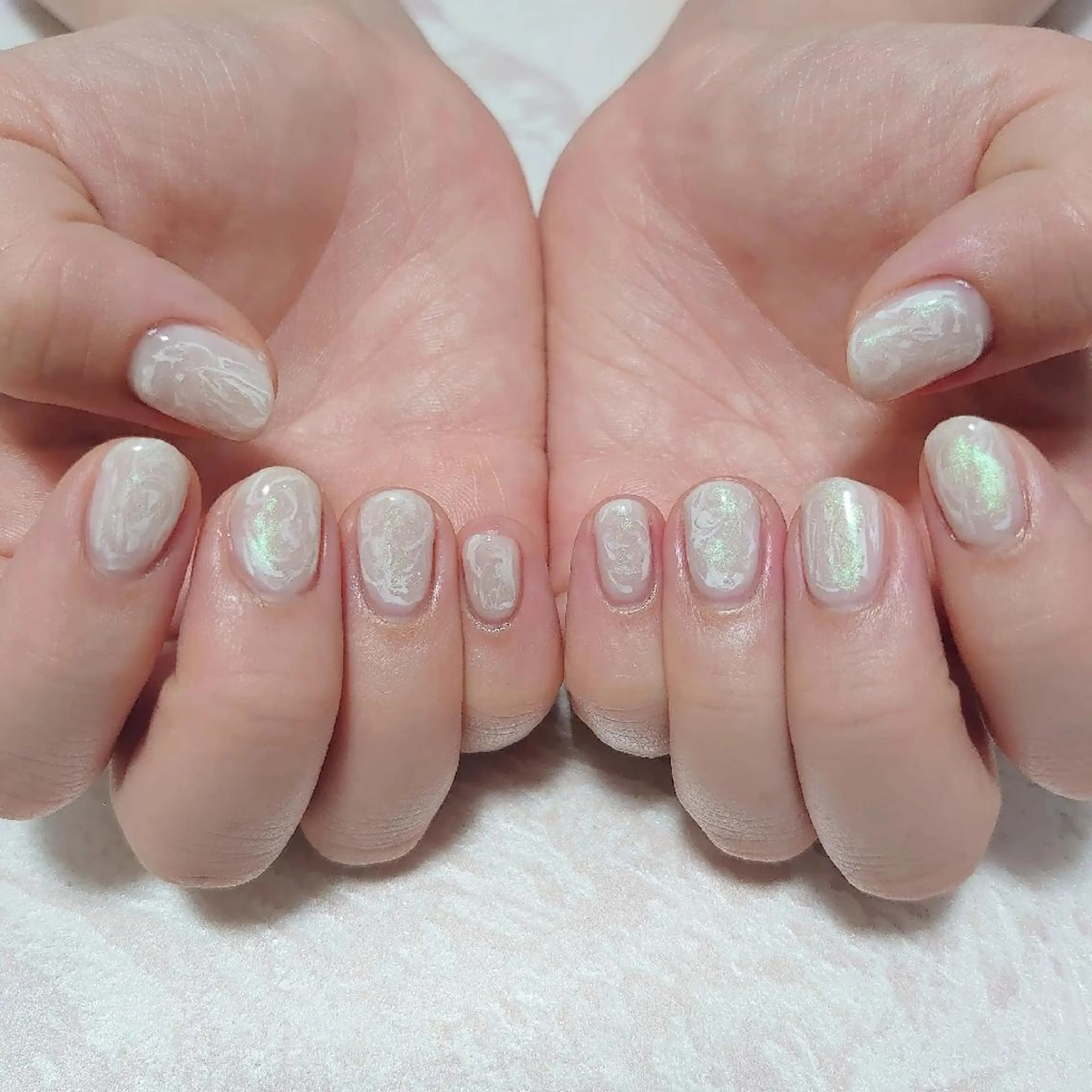 ネイル ニュアンスネイル ショートネイル gemickle nailのネイルデザイン
