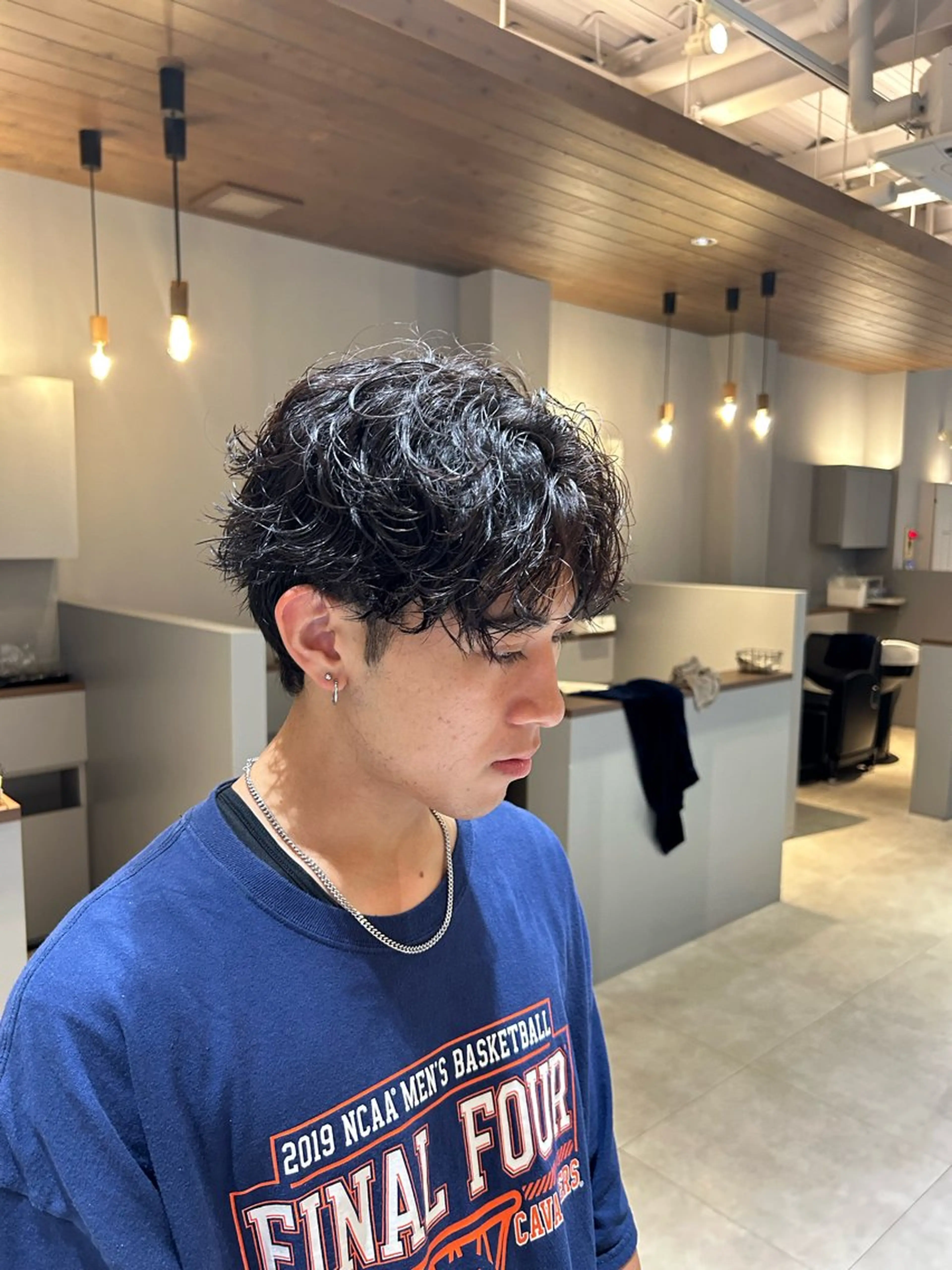 ショート メンズ メンズパーマ EMA PIVOT所属・西岡 桂治のヘアスタイル