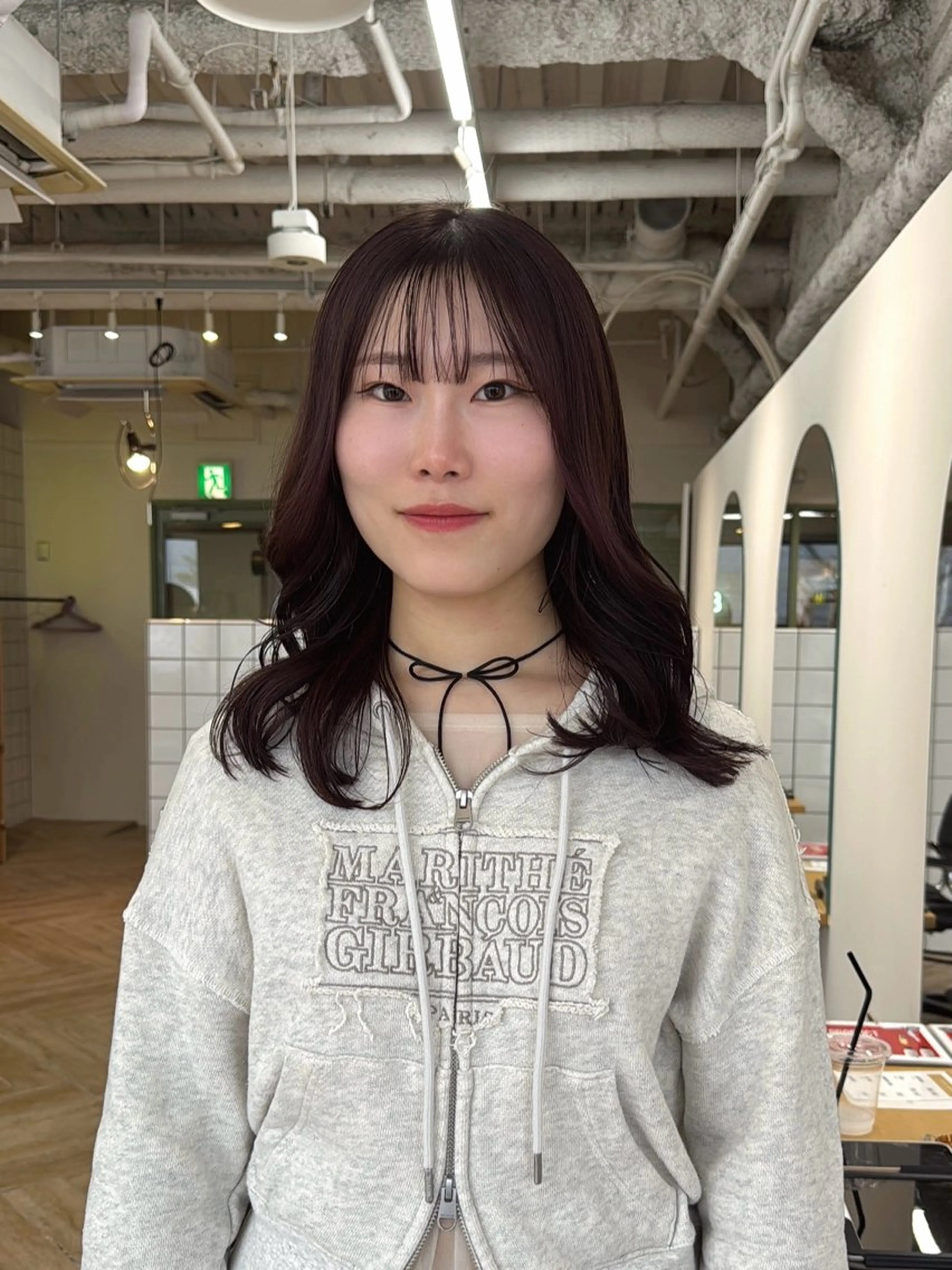 ミディアム 新潟/万代/ベージュ ダブルカラー髙橋魁真のヘアスタイル