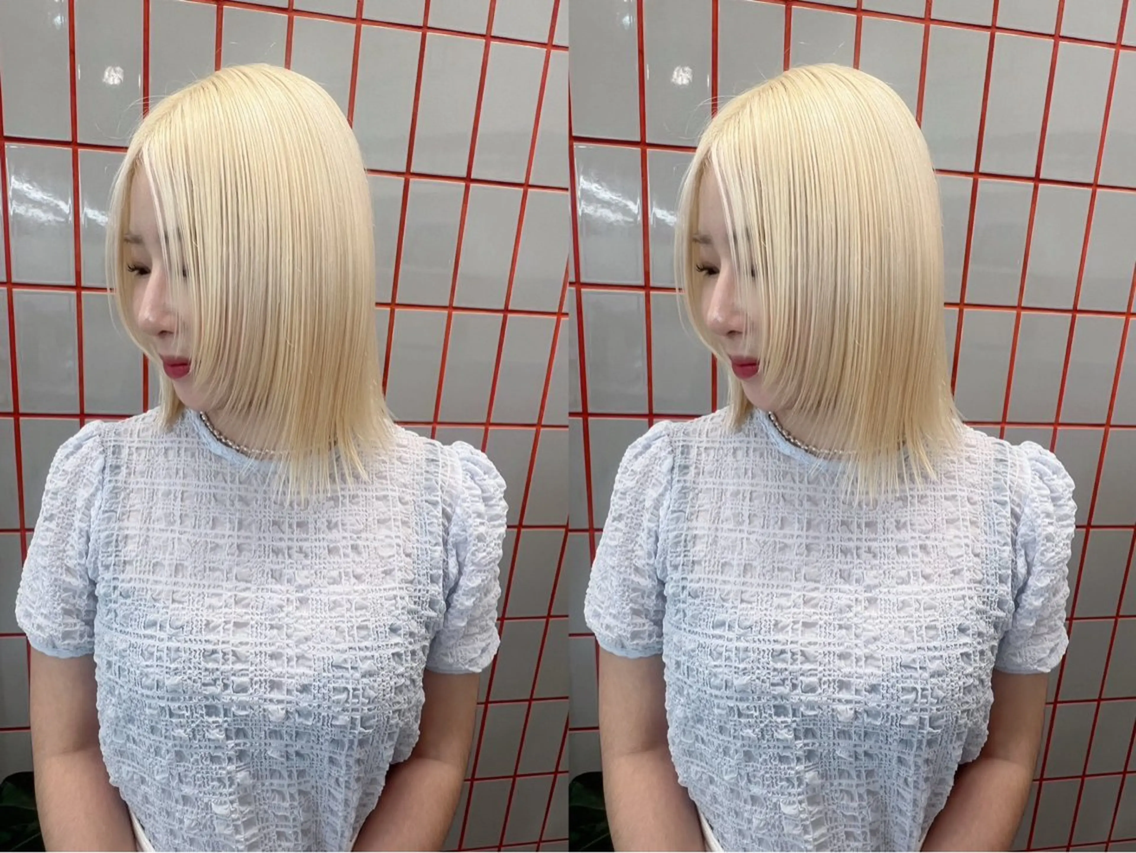 セミロング ヘアカラー トリートメント ヘアセット PELE SAKAE Kei✰︎⋆꙳のヘアスタイル