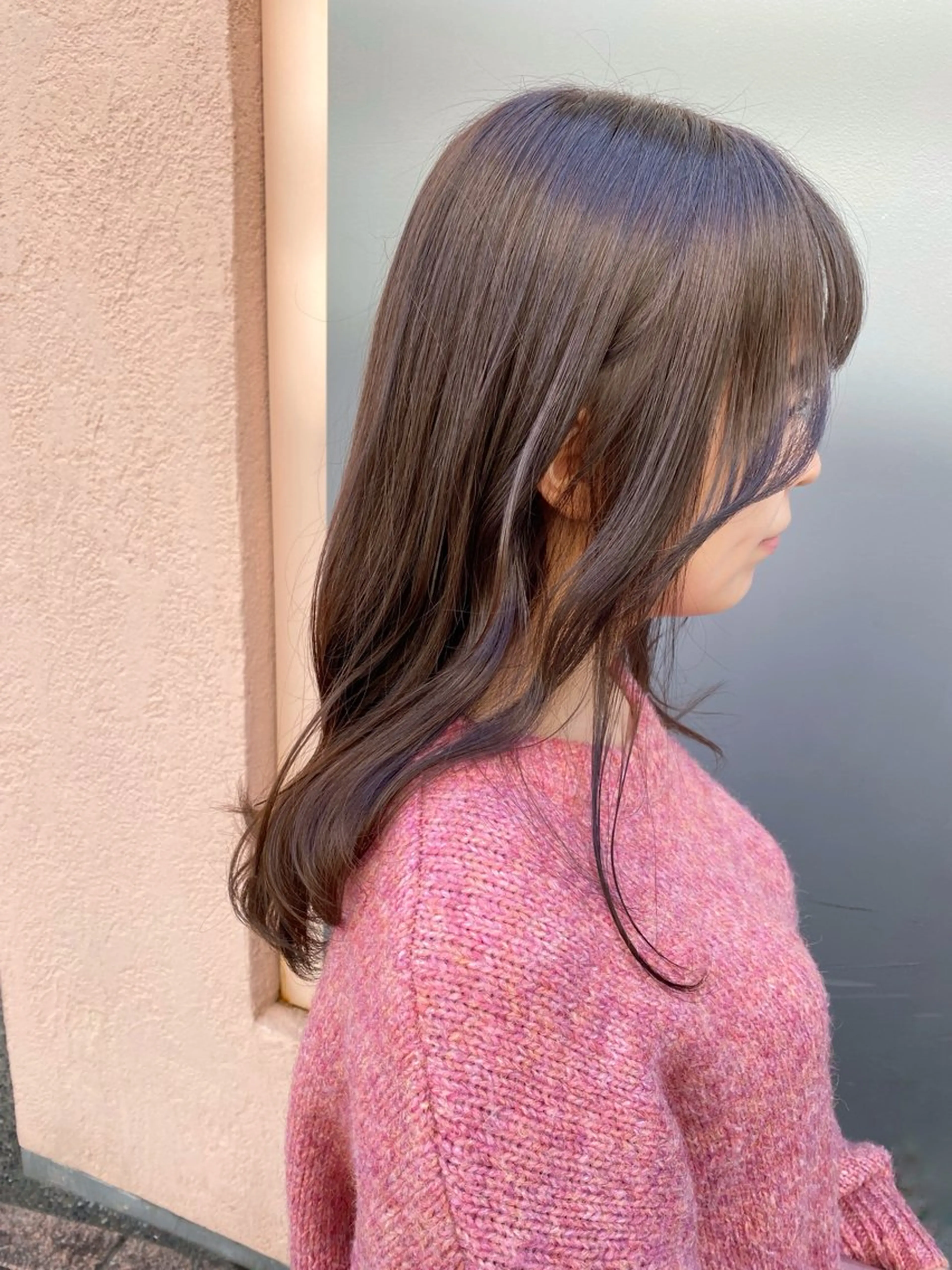 セミロング カラー 𣘺夲友梨/ メンズ/恵比寿のヘアスタイル