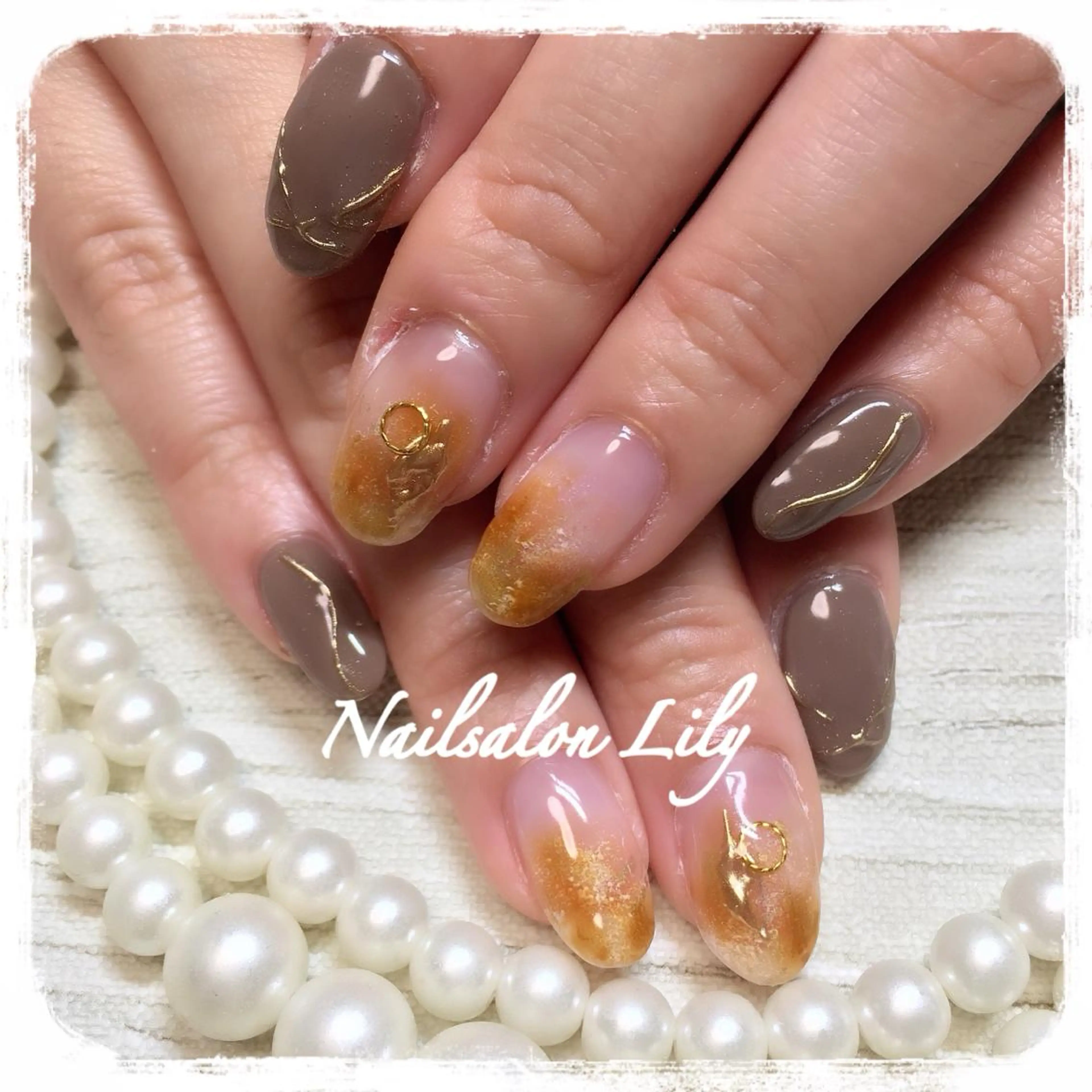 ネイル ニュアンスネイル Nailsalon Lilyのネイルデザイン