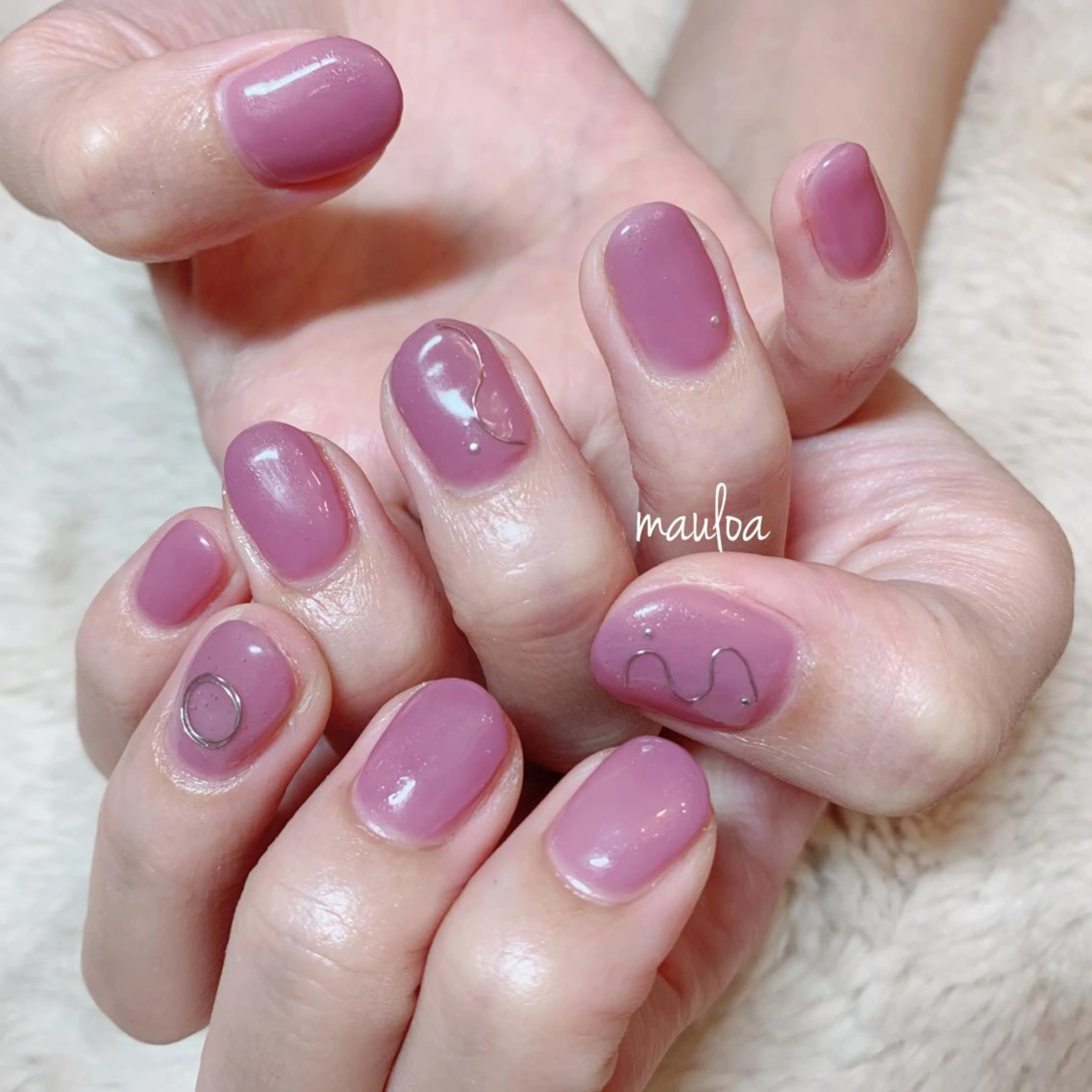 ネイル ピンク パープル pipi..所属・pipi ..のネイルデザイン