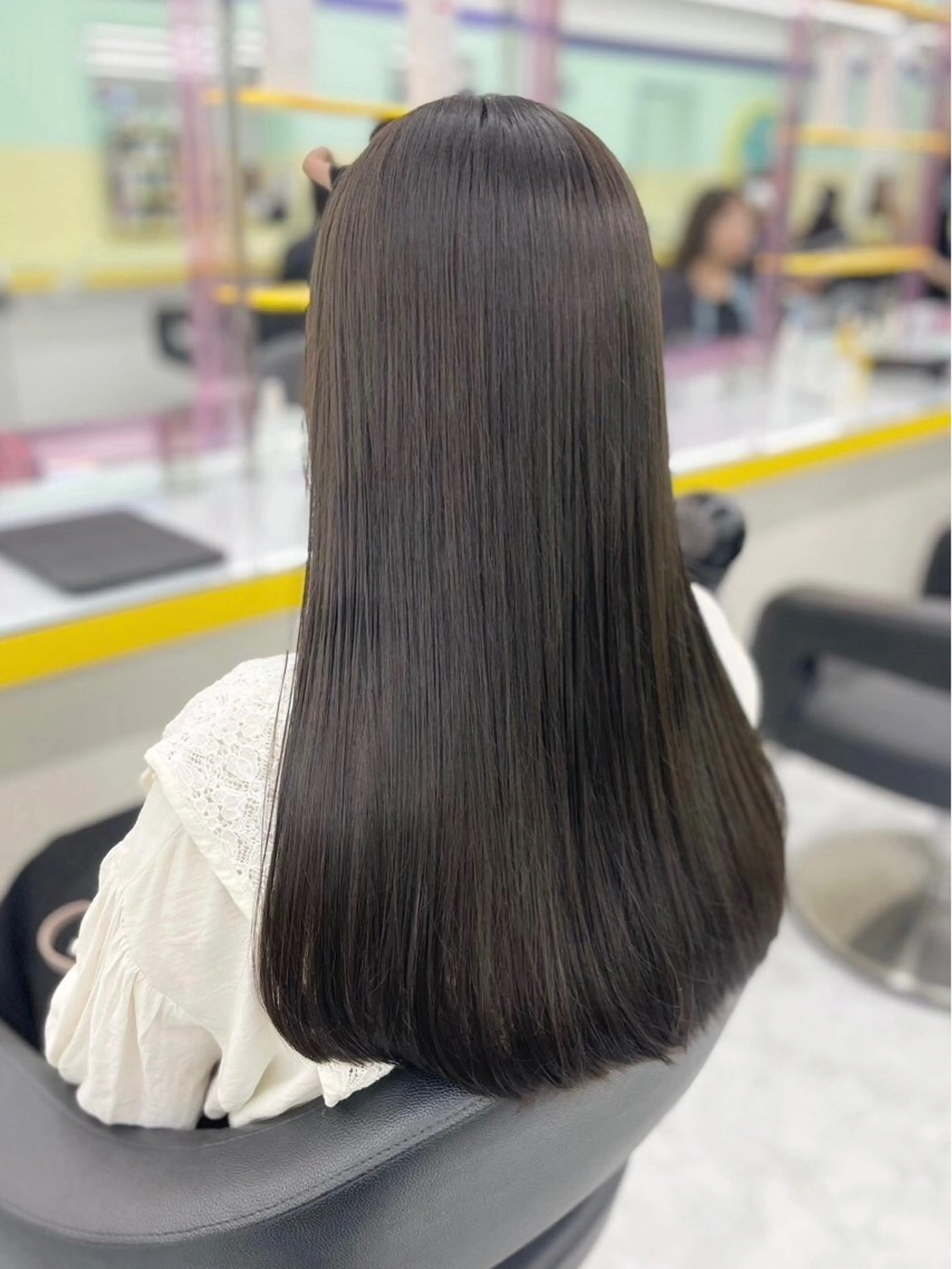 ロング カラー グレージュ オリーブグレージュ オリーブグレー ヘアカラー ブレンバイドット所属・ニュアンスカラー/ 🫧レミ(坊主)のヘアスタイル
